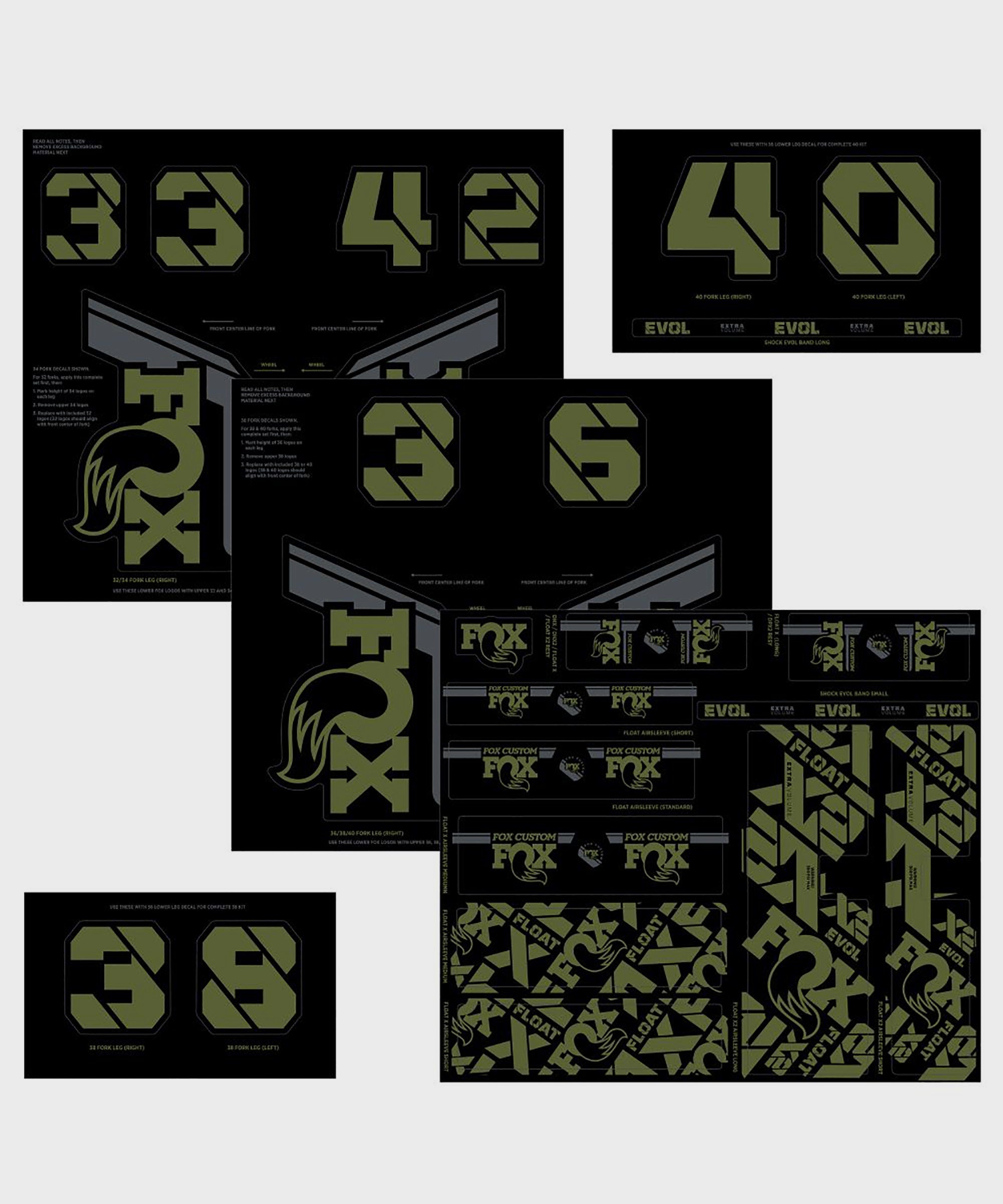 FOX Fork & Shock AM Custom Decal Kit 2021