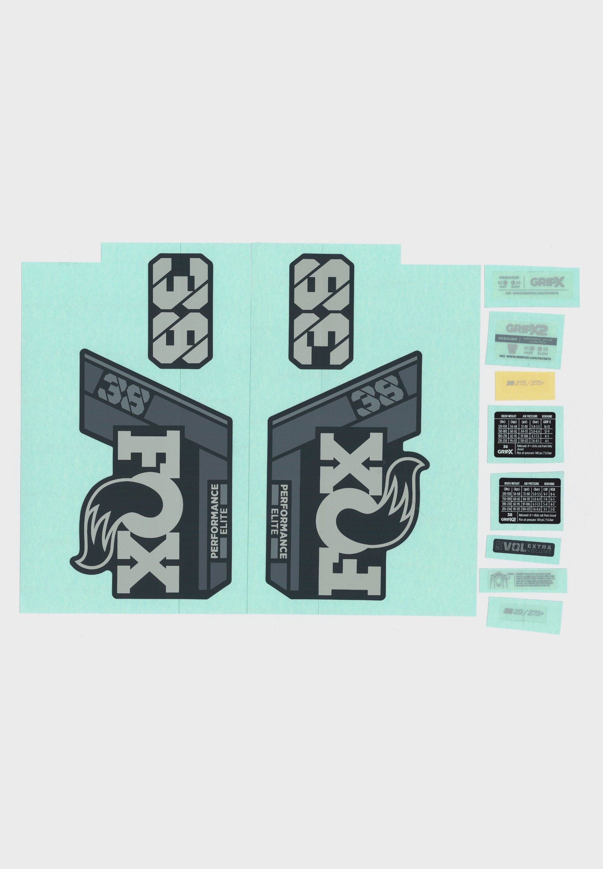 FOX Fork 38 Decal 2025