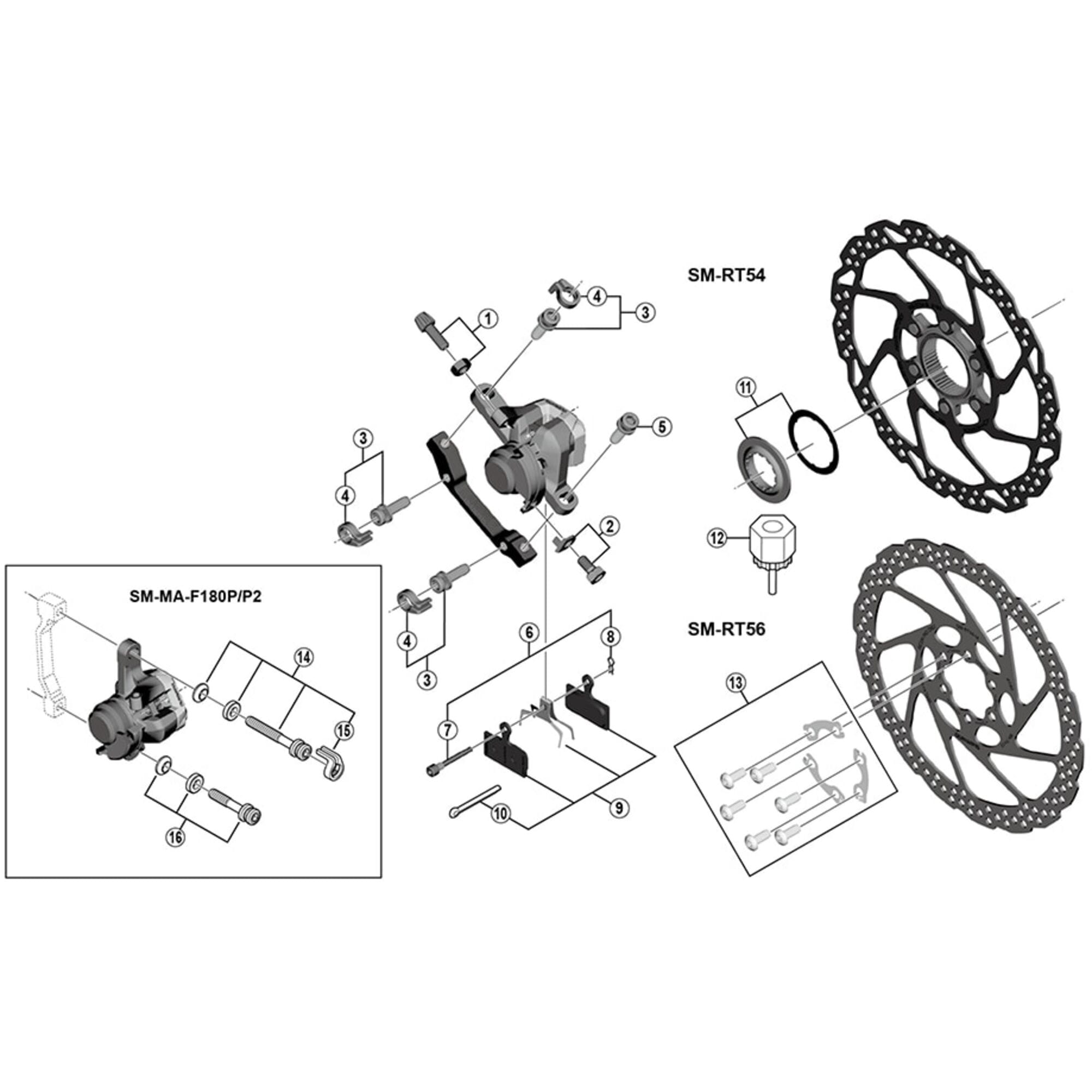 Shimano Spares M755 disc pad snap ring