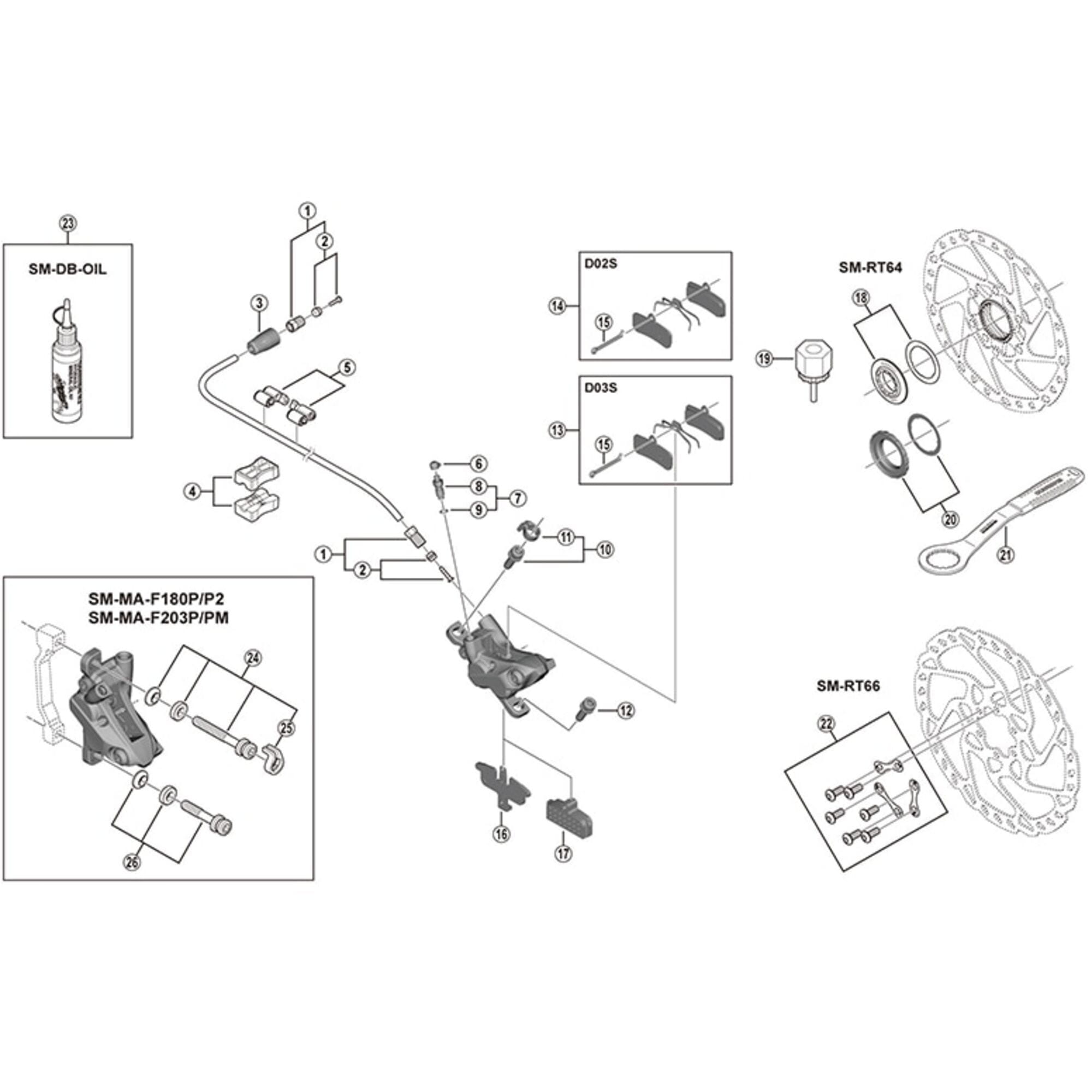 Shimano Spares M595 bleed nipple and seal ring