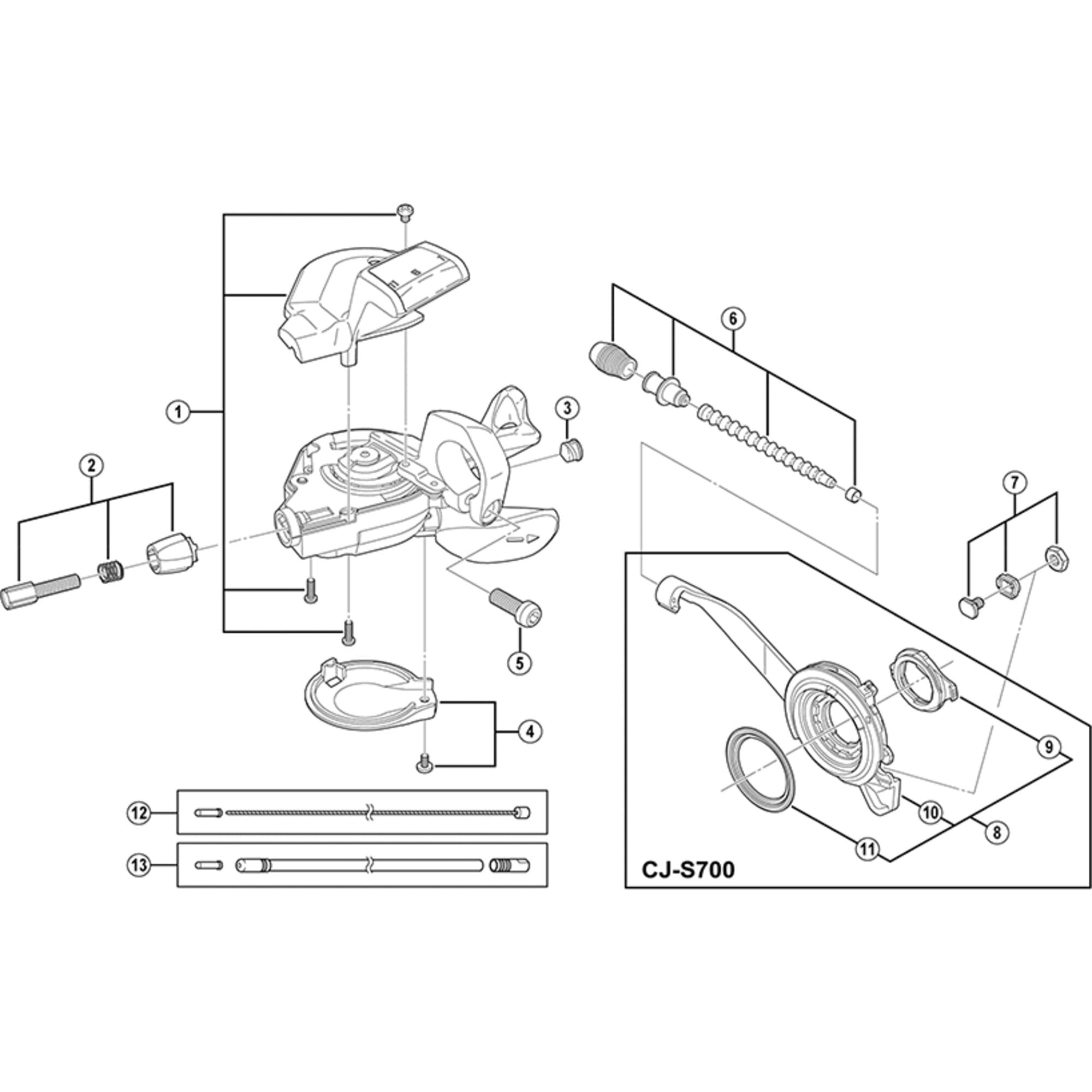 Shimano Spares M775 clamp bolt M6 x 14.8 mm
