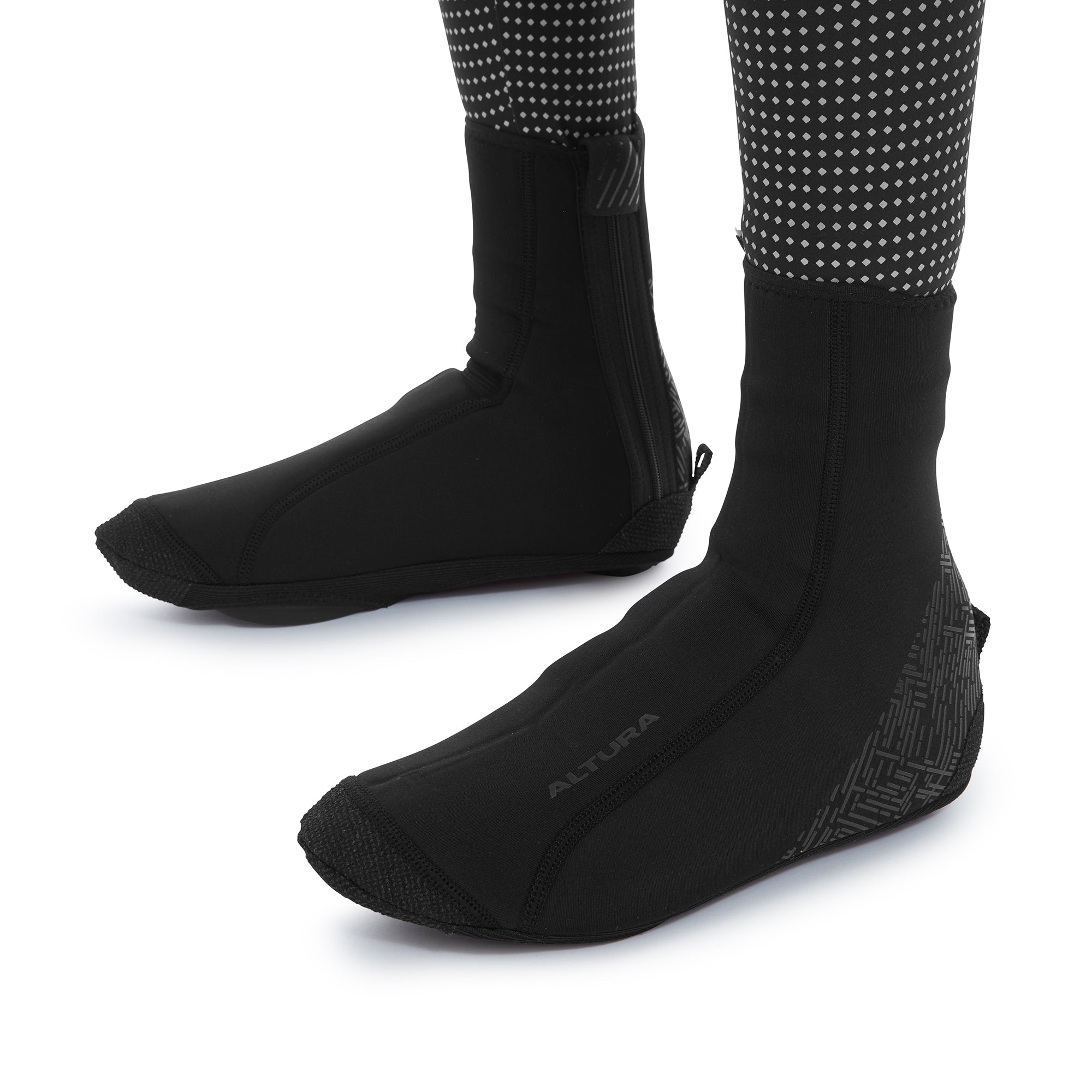 Altura Thermostretch Unisex Windproof Cycling Overshoes 2021: BLACK S