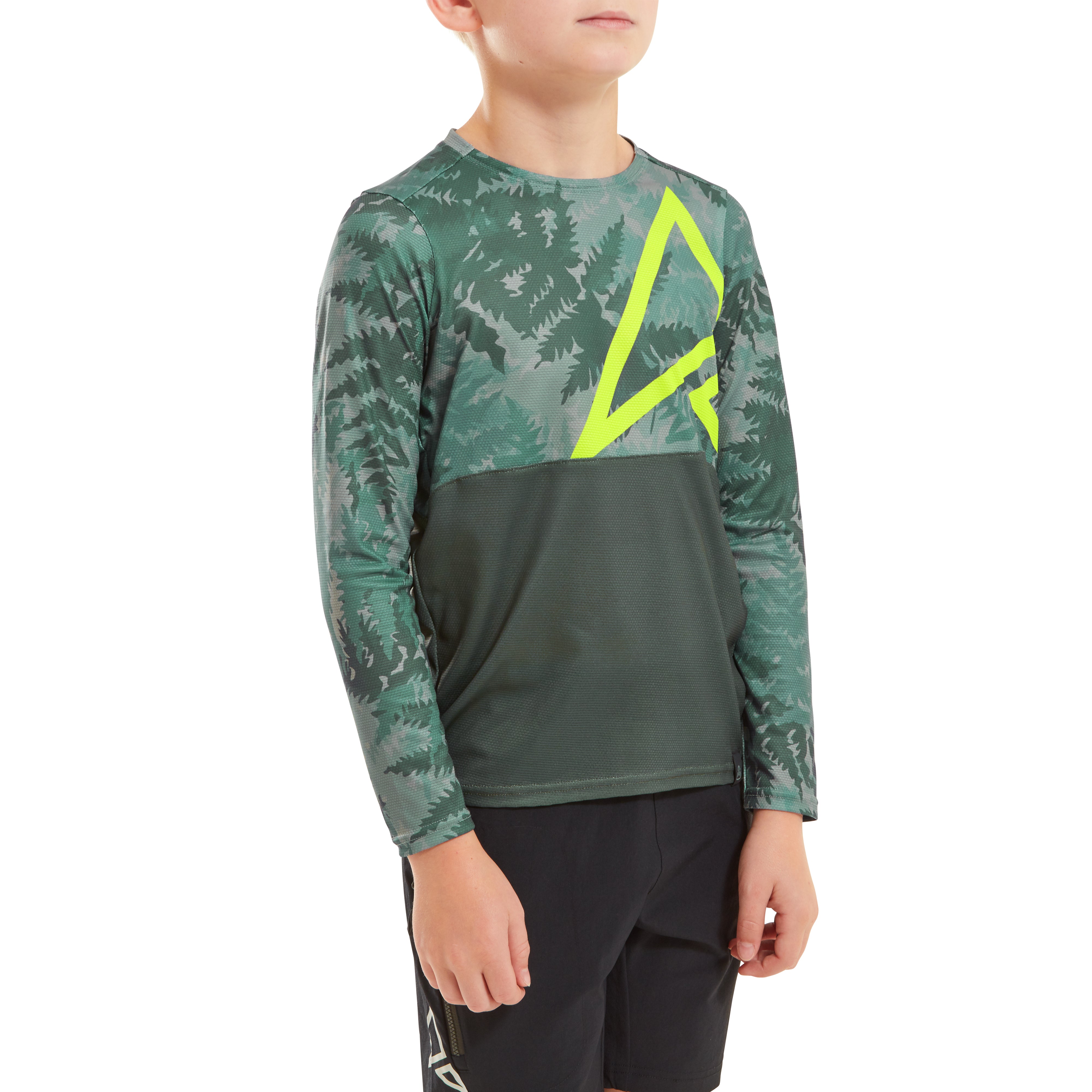 Altura Spark Light Weight Kids Long Sleeve Jersey 2023: OLIVE 7-8 YEARS