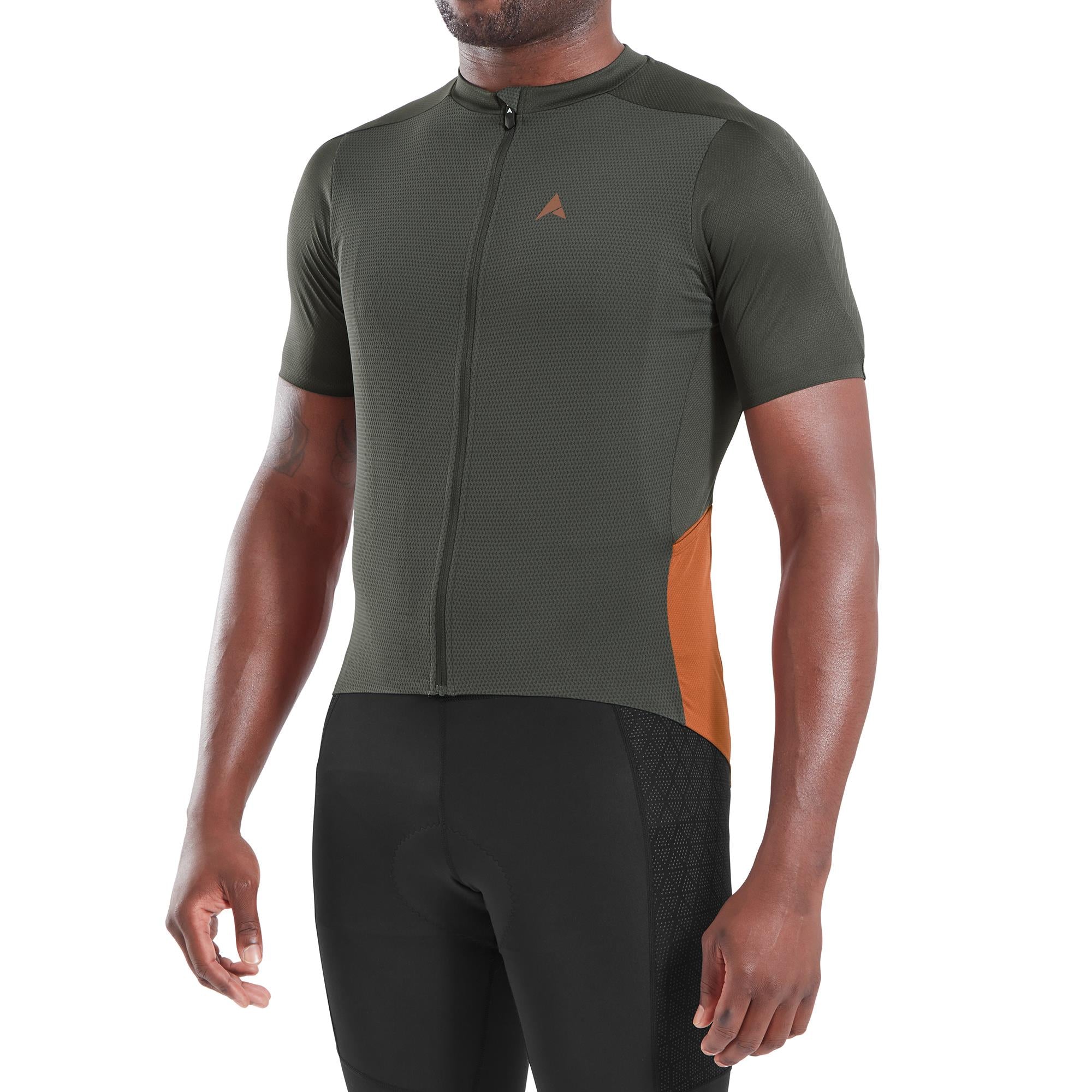 Altura Endurance Men's Short Sleeve Cycling Jersey SS24 2024: CARBON/OLIVE S