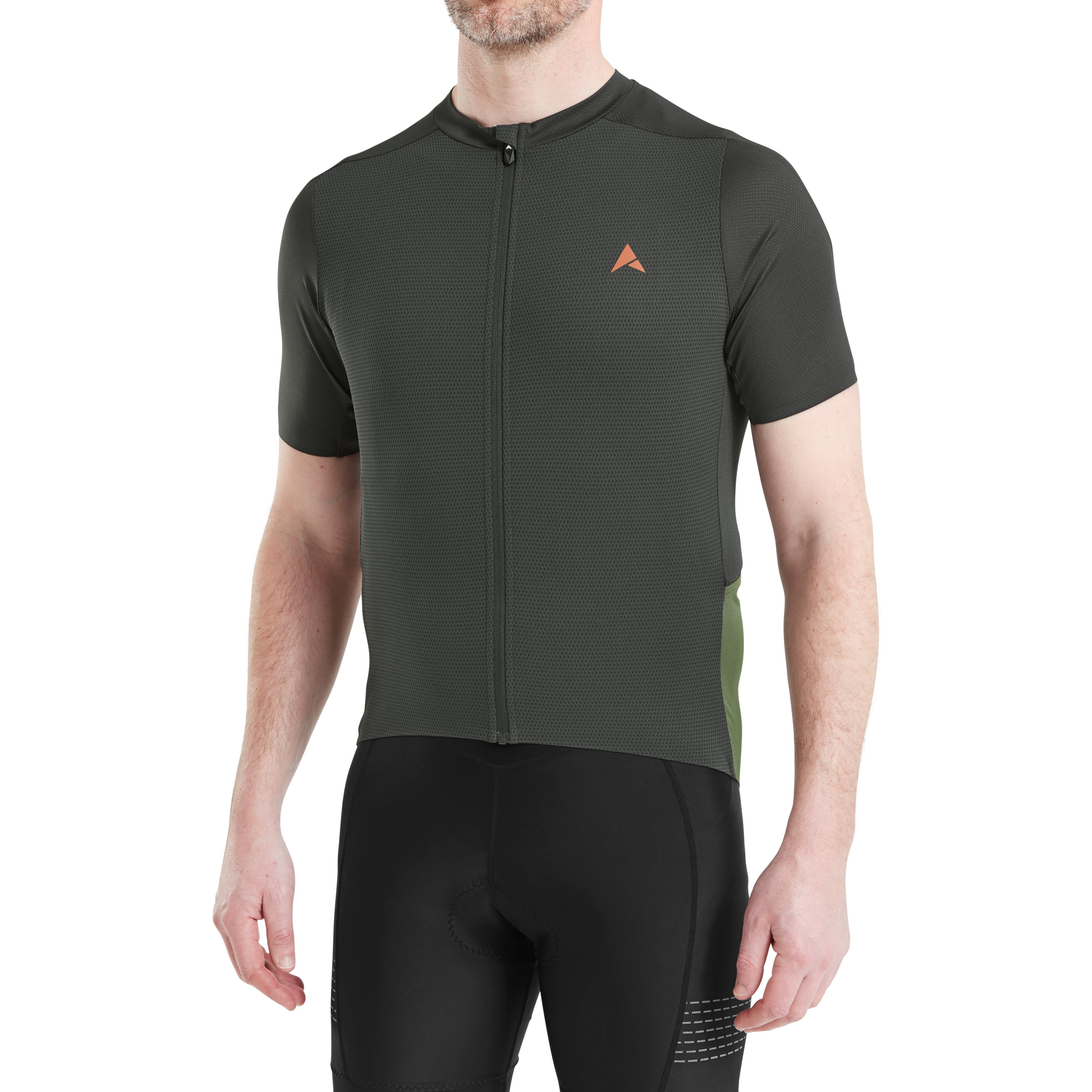 Altura Endurance Men's Short Sleeve Cycling Jersey SS24 2024: CARBON/OLIVE S