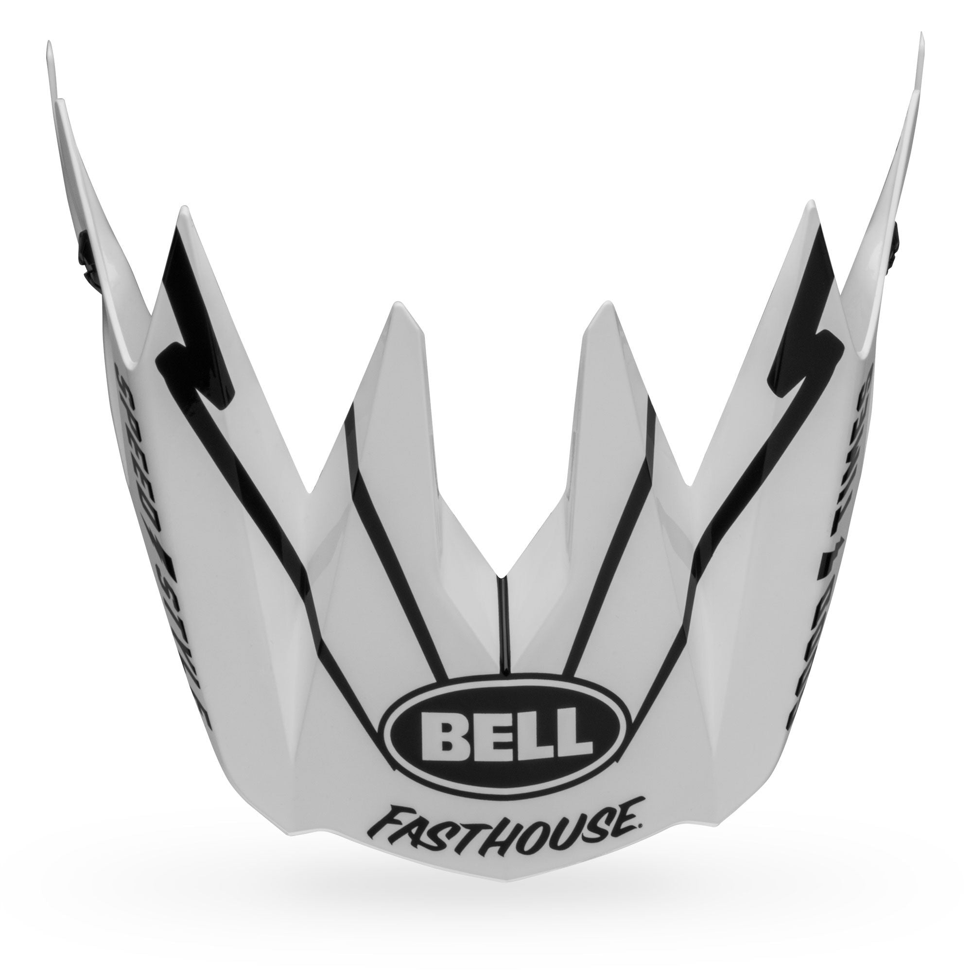 Full-10 Helmet Visor: MATTE GREY BLACK FASTHOUSE ONE SIZE
