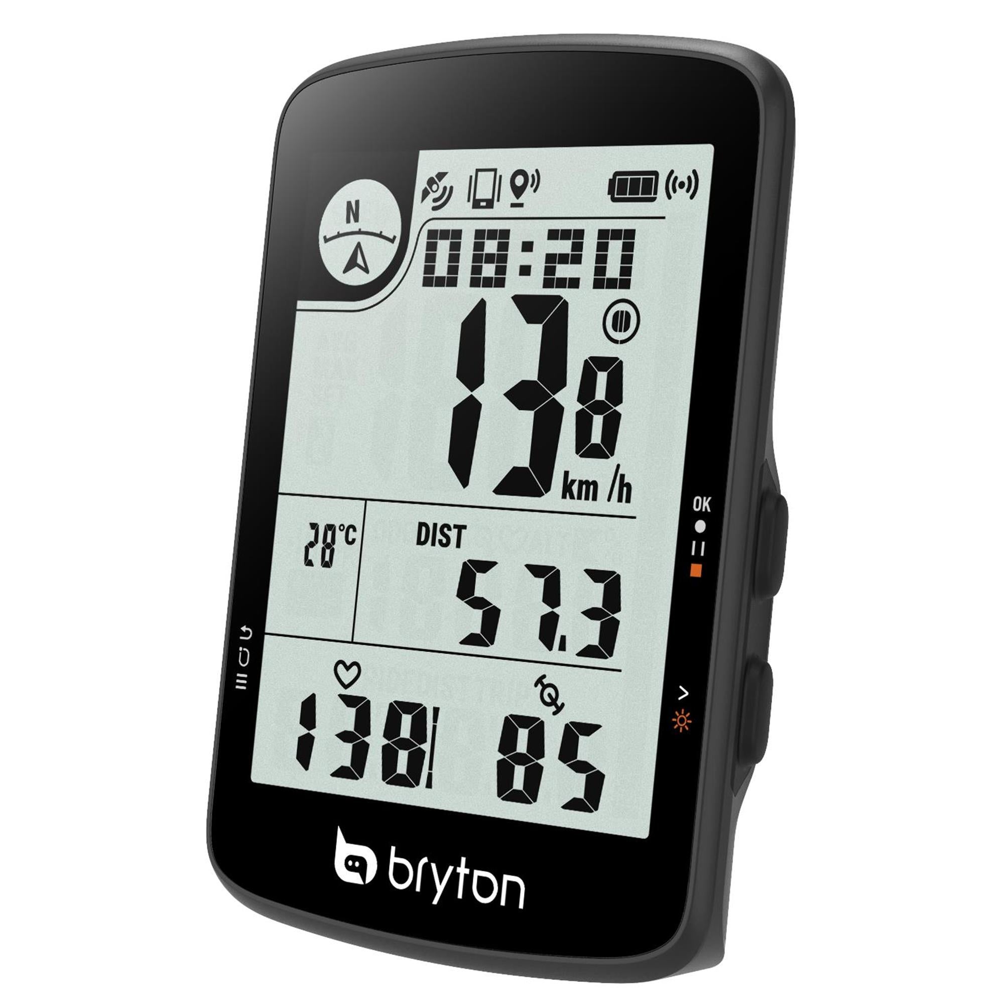 Rider 17 E GPS Cycle Computer 2024 | Power2Cycle BLACK