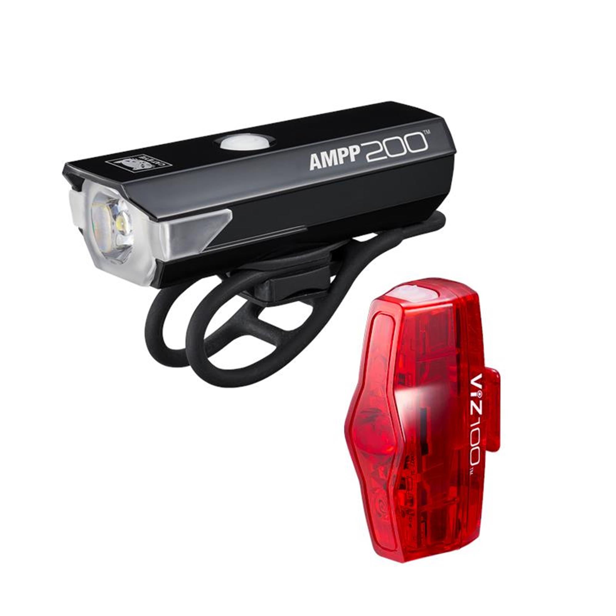 CatEye AMPP 200 / VIZ 100 Bike Light Set | Power2Cycle  USB | Power2CycleC