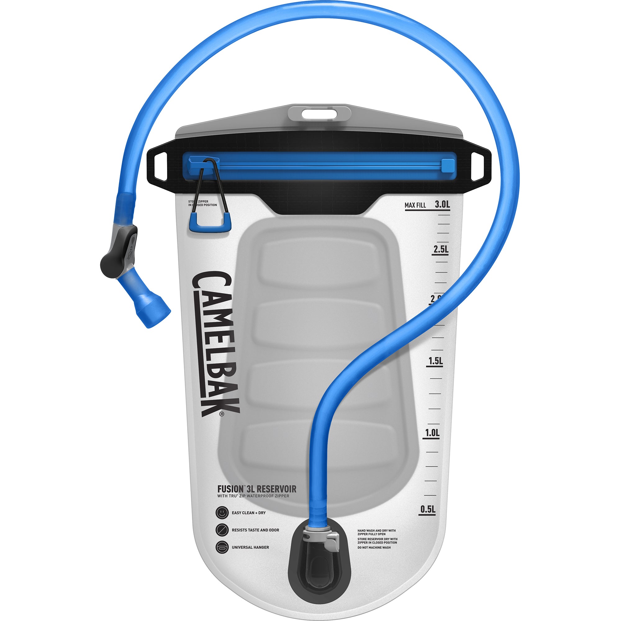 CamelBak Fusion 3L Reservoir With Tru Zip Waterproof Zipper | Power2Cycle CLEAR 3L
