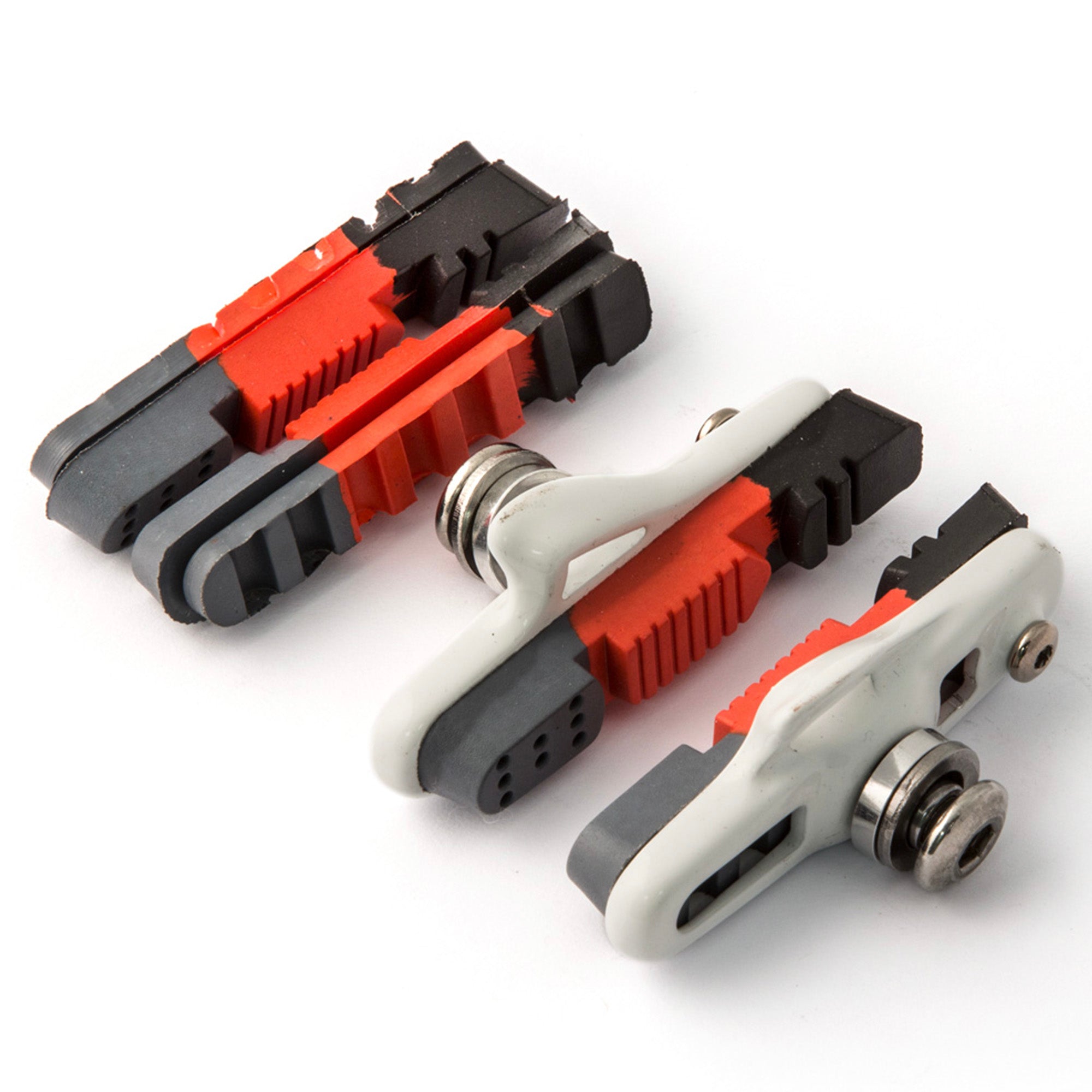 Clarks Elite Road Brake Pads w/Lightweight Holder & Triple Compound Insert Pads for Shimano SRAM Tektro 55mm | Power2Cycle