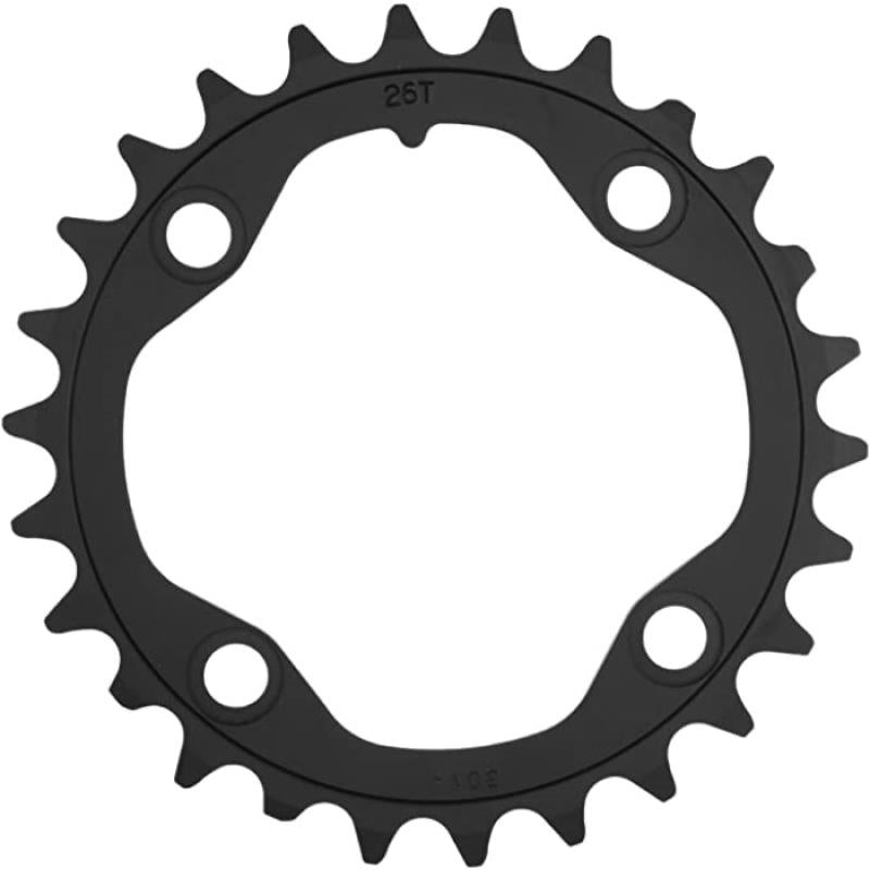 Sram Spare  | Power2Cycle Chain Ring MTB 26T 80 S1 AL3 Blast Black 2X10 | Power2Cycle BLACK 26T