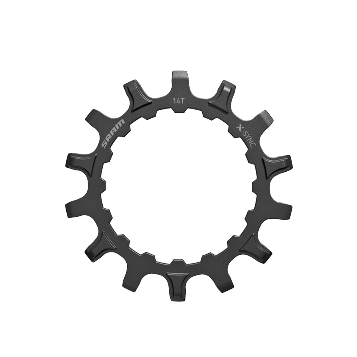 SRAM Chain Ring X | Power2CycleSYNC Sprocket for Bosch motors 14T Straight Steel Black | Power2Cycle BLACK