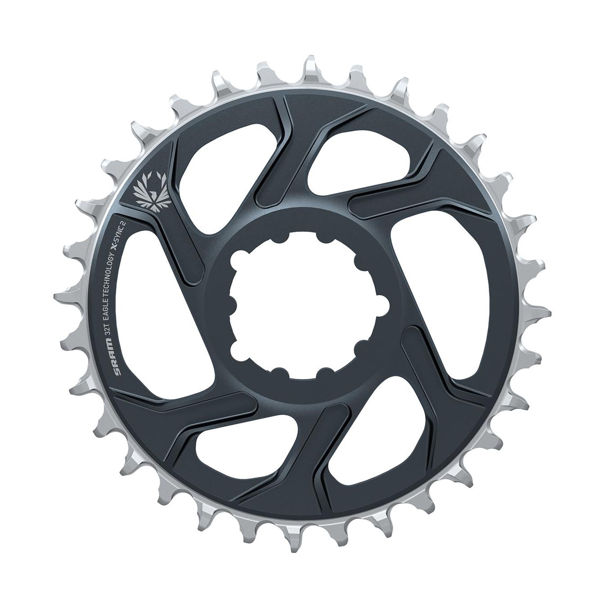 SRAM X | Power2CycleSYNC2 Chainring Direct Mount 6mm Offset Eagle | Power2Cycle