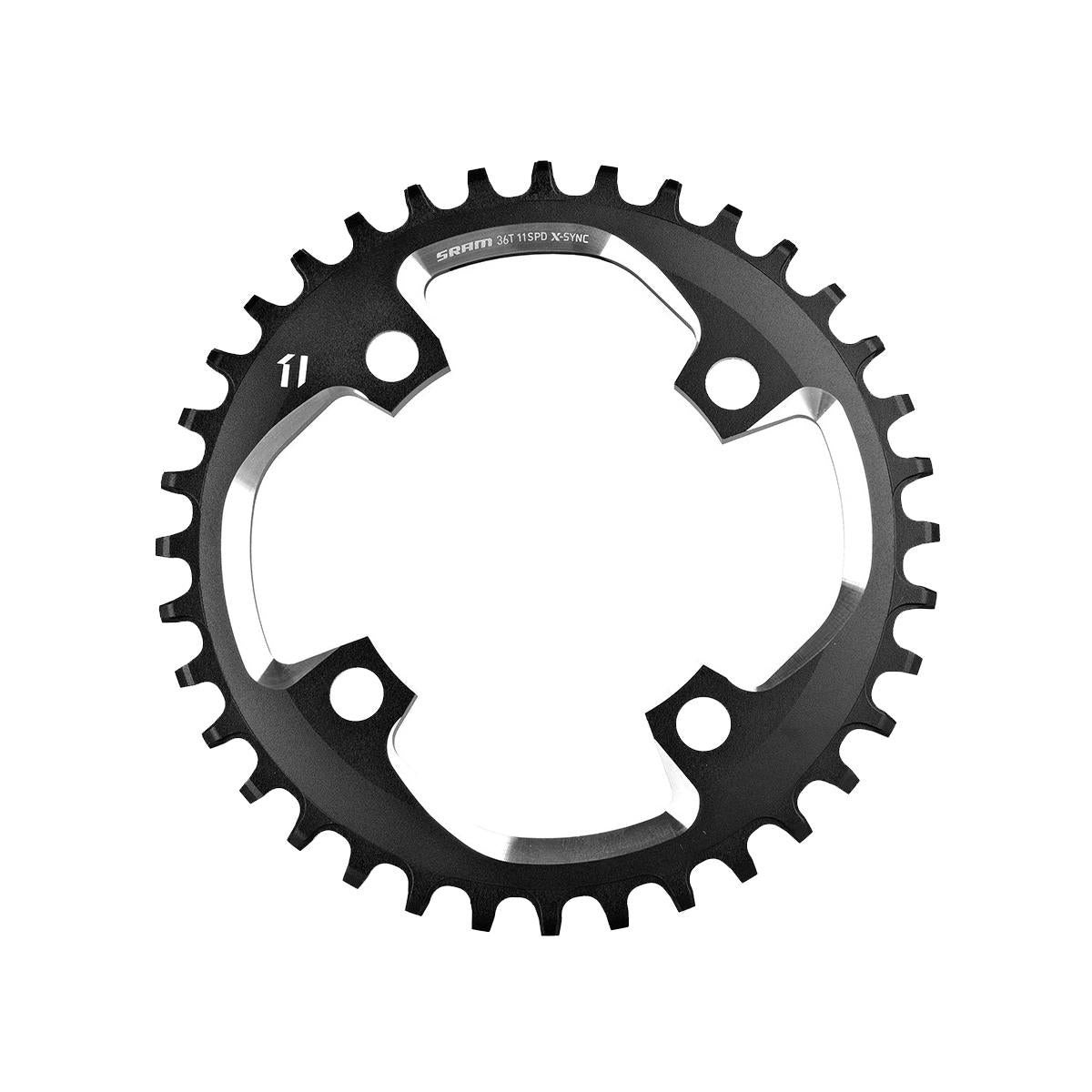 SRAM Chain Ring X | Power2CycleSync 40T 11 Speed Apex1 Asymetric 110BCD Alumblack BB30 Or GXP | Power2Cycle  11SPD 40T