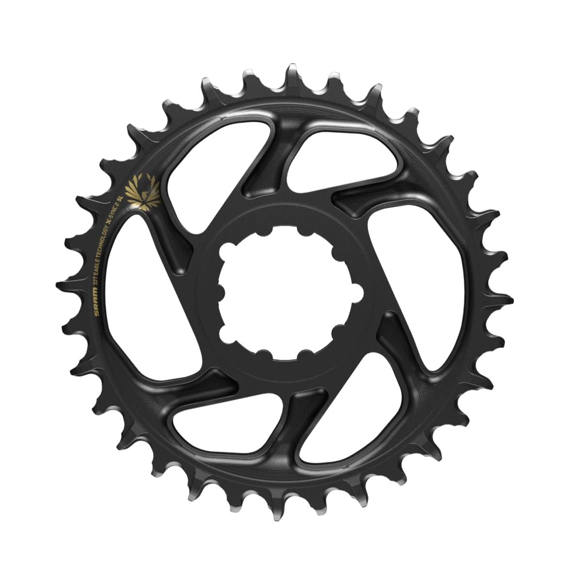 SRAM Chain Ring X | Power2CycleSYNC 2 SL Direct Mount 6mm Offset Eagle | Power2Cycle BLACK