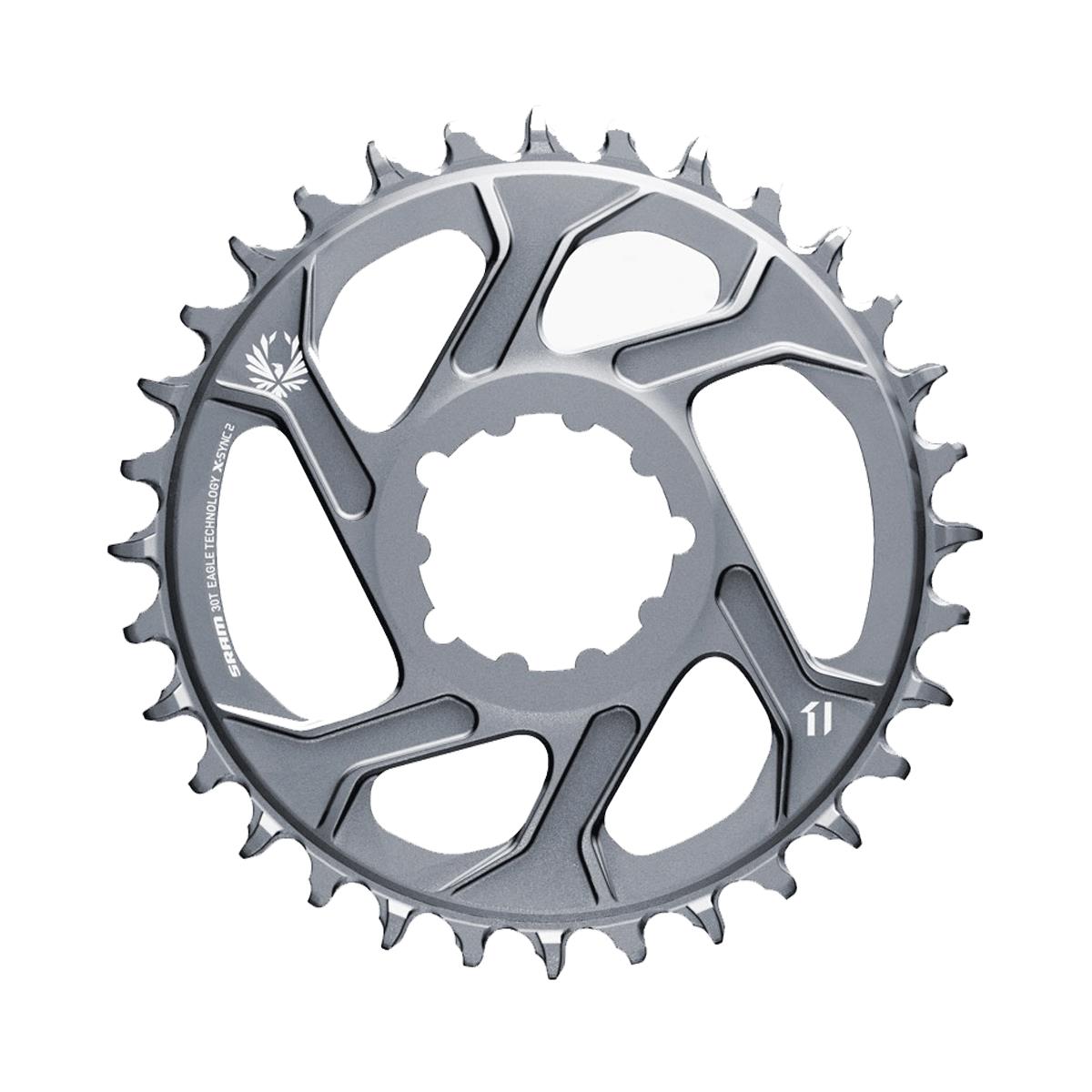SRAM Chain Ring X | Power2CycleSYNC 2 Direct Mount 3mm Offset Boost Eagle | Power2Cycle POLAR GREY