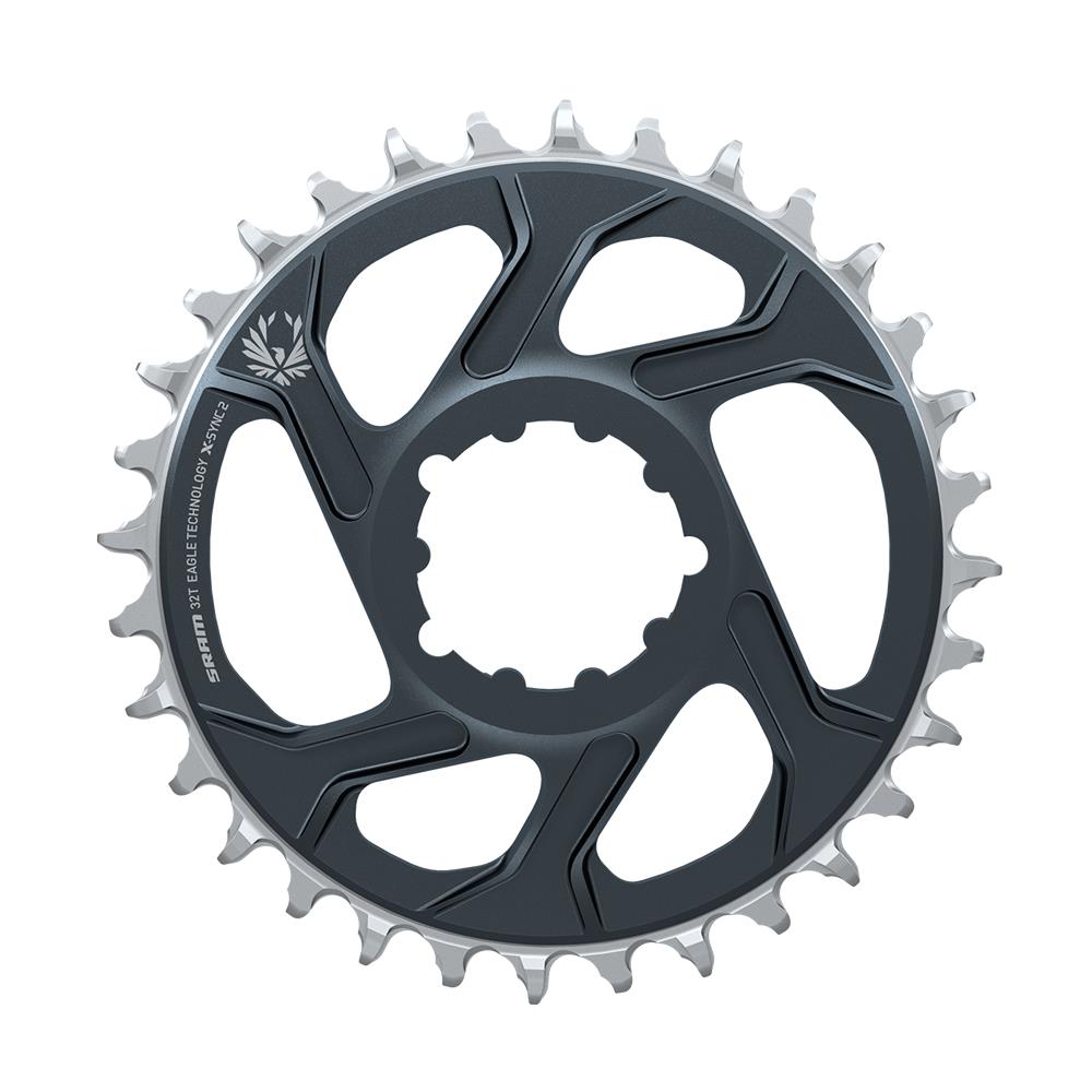 SRAM Chain Ring X | Power2CycleSYNC 2 Direct Mount 3mm Offset Boost Eagle | Power2Cycle LUNAR/POLAR GREY