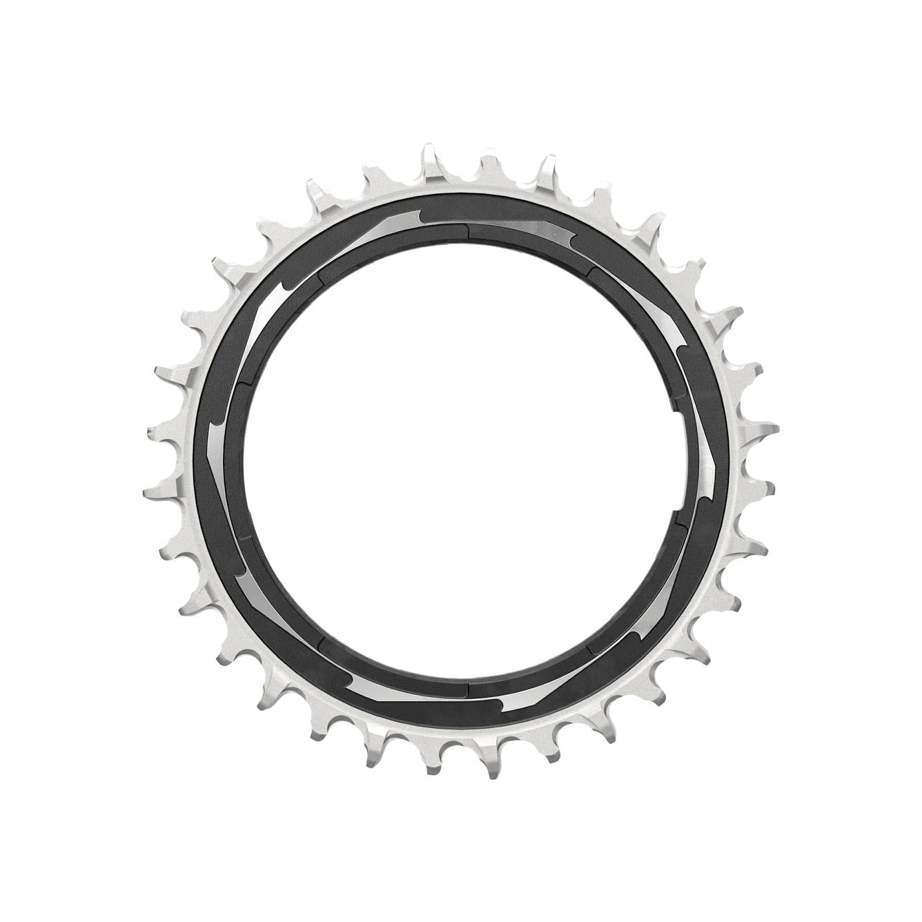 SRAM Chain Ring T | Power2CycleTYPE Powermeter Threaded 0mm Offset Eagle (including pin thread backup and screw) XXSL D1 2023 | Power2Cycle BLACK/SILVER