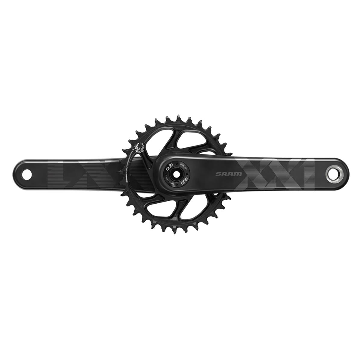 "SRAM Crank XX1 Eagle Fat Bike 5" DUB 12s 170 w Direct Mount 30t X | Power2CycleSYNC 2 Chainring (DUB Cups/Bearings Not Included) | Power2Cycle BLACK"