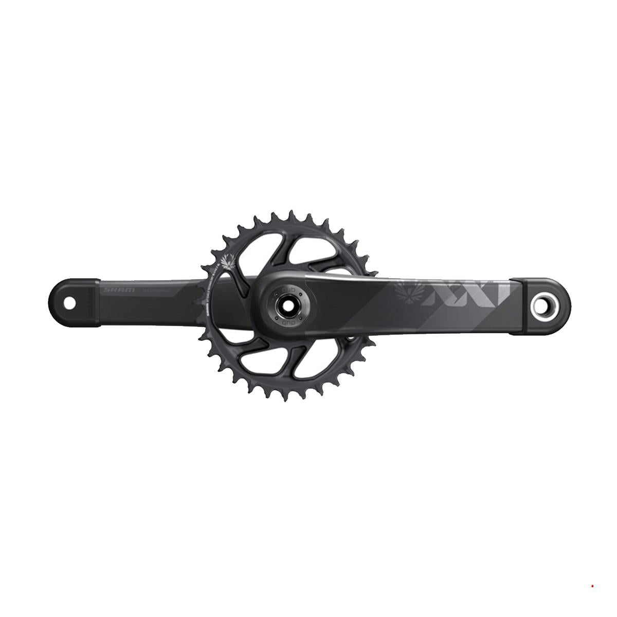 SRAM Crankset XX1 Eagle Boost 148 DUB 12s With Direct Mount 34T X | Power2CycleSYNC 2 Chainring (DUB Cups/Bearings not included) C2 | Power2Cycle GREY 11/12SPD