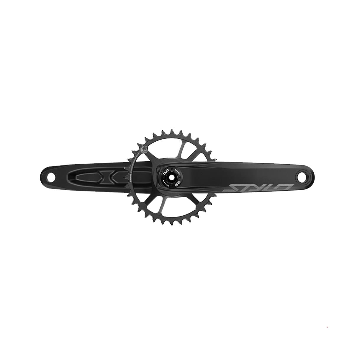 TRUVATIV Crank Stylo 6K Aluminum Eagle Cannondale | Power2CycleAI DUB 12s With Direct Mount 32t X | Power2CycleSYNC 2 Chainring Black (DUB Cups/Bearings Not Included) | Power2Cycle BLACK