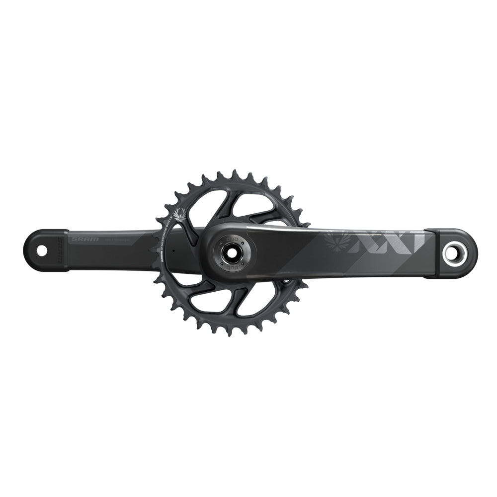 SRAM Crankset XX1 Eagle Cannondale | Power2CycleAI DUB 12s With Direct Mount 34T X | Power2CycleSYNC 2 Chainring Grey (DUB Cups/Bearings not included) C2 | Power2Cycle GREY
