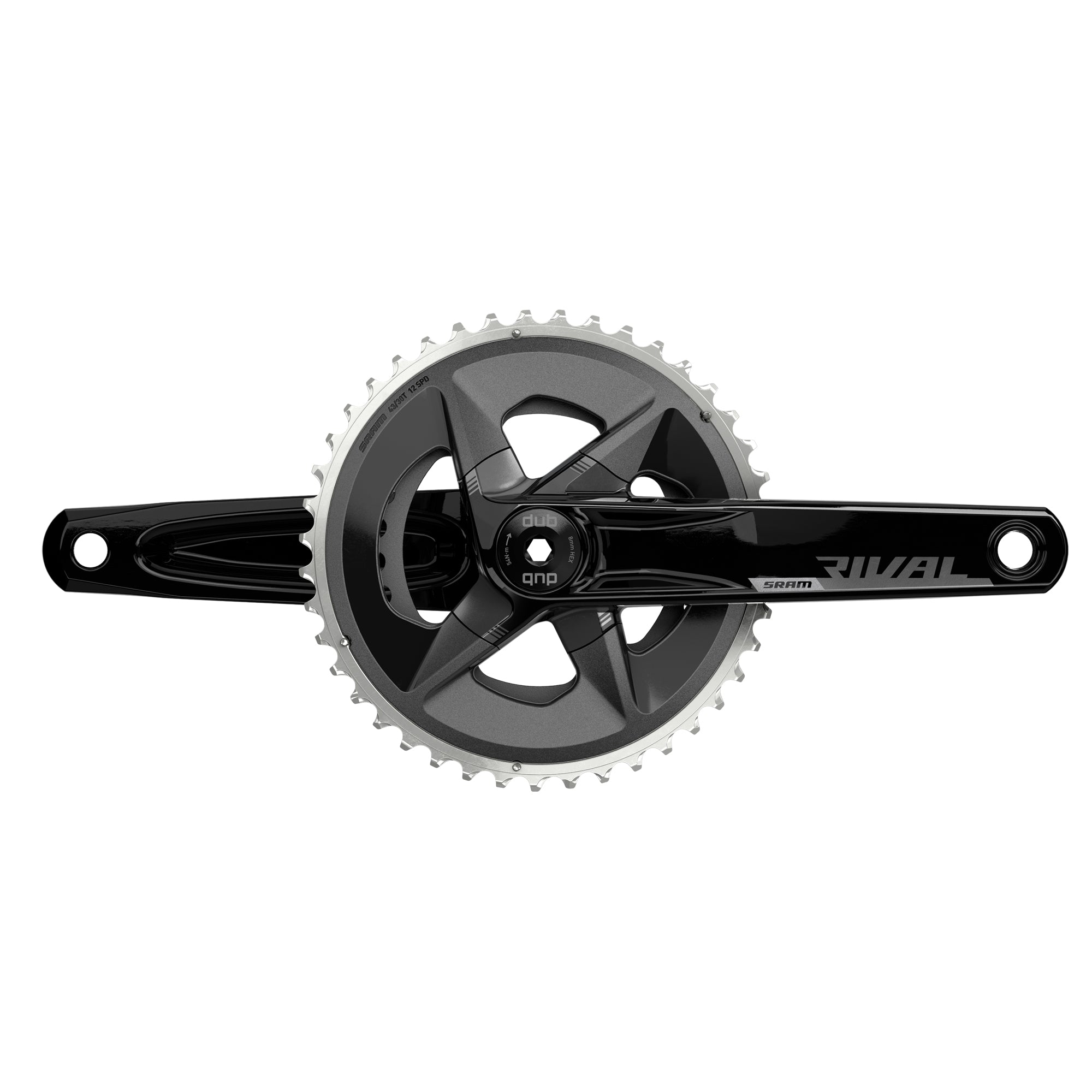 SRAM Rival AXS Crankset D1 DUB Wide (BB Not Included) | Power2Cycle BLACK