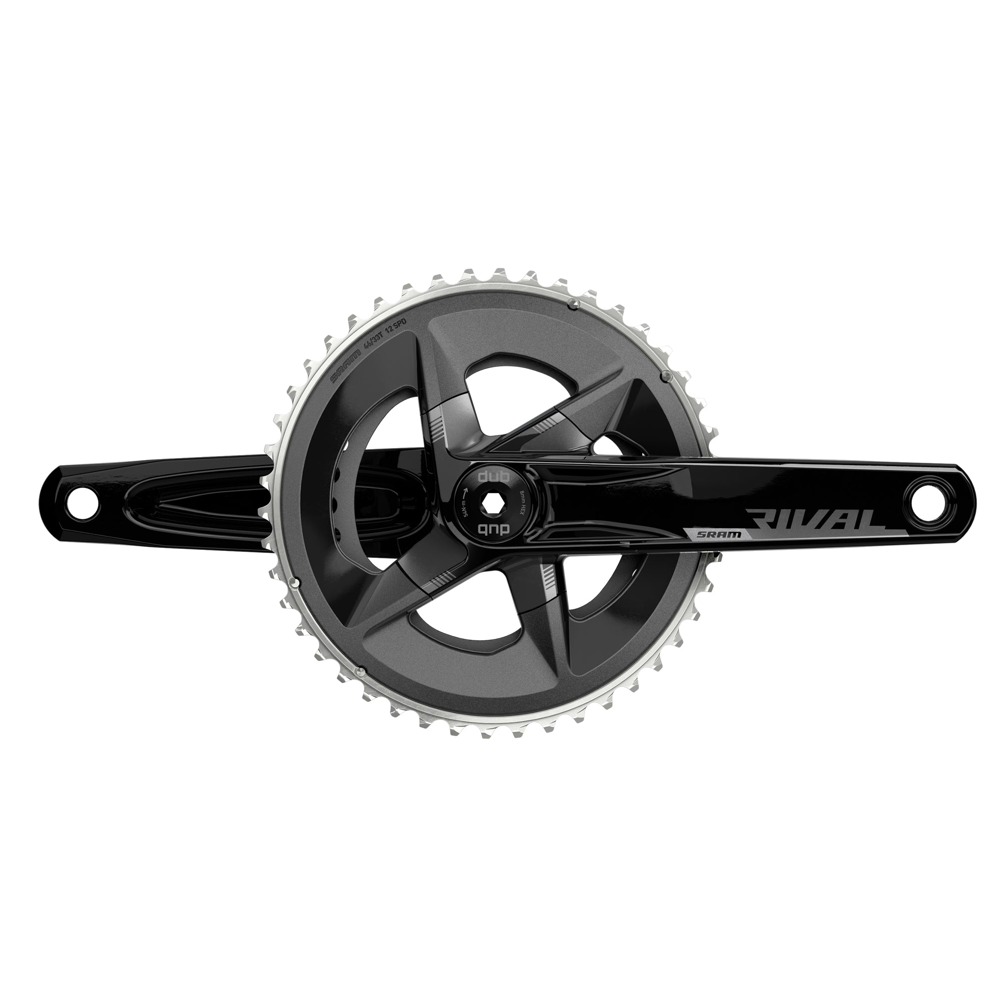SRAM Rival AXS Crankset D1 DUB (BB Not Included) | Power2Cycle BLACK