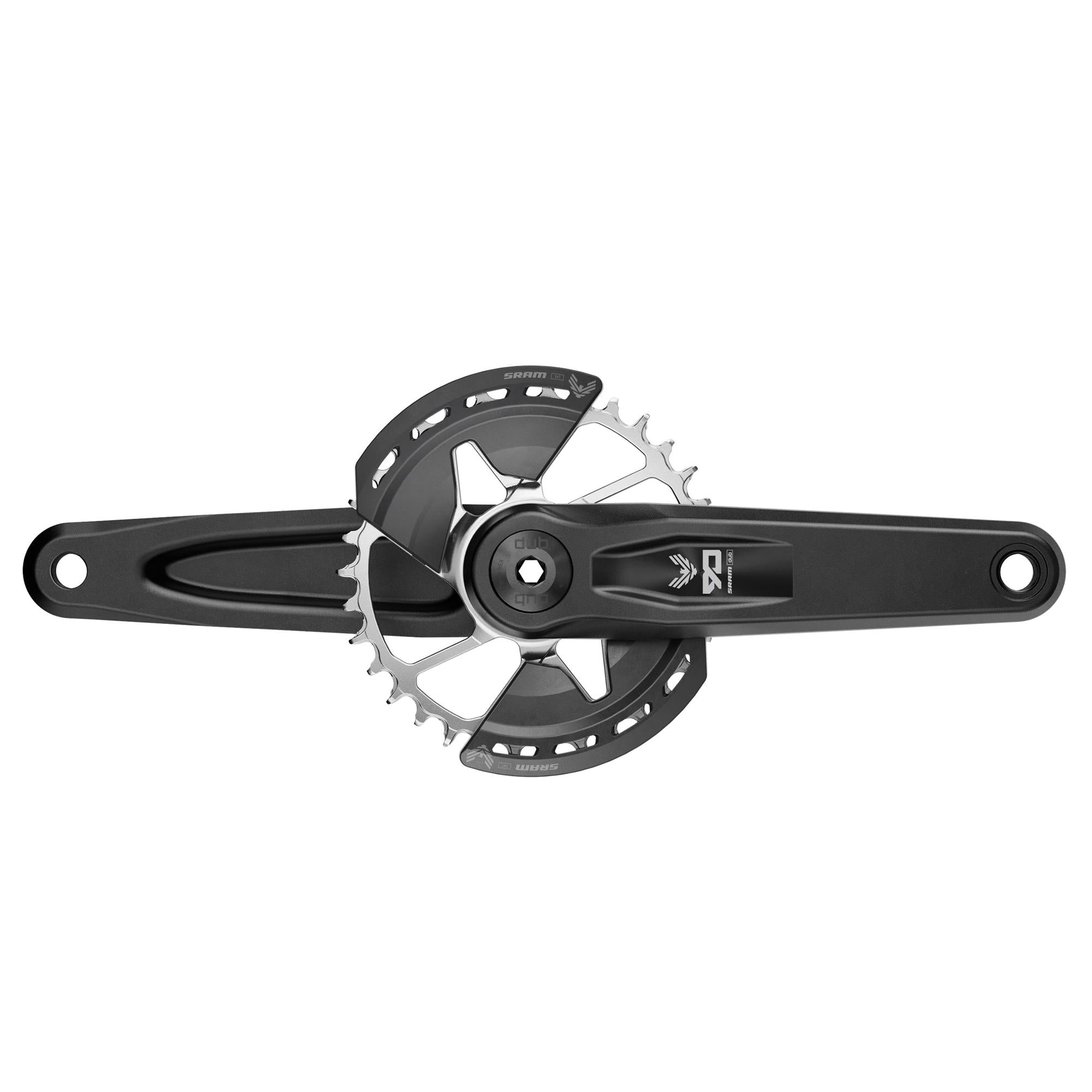 SRAM Crankset Eagle 90 Q174 CL55 DUB MTB Wide Black 2 | Power2Cycleguards 32t Steel T | Power2CycleType (BB and BB DUB spacers are not included) | Power2Cycle
