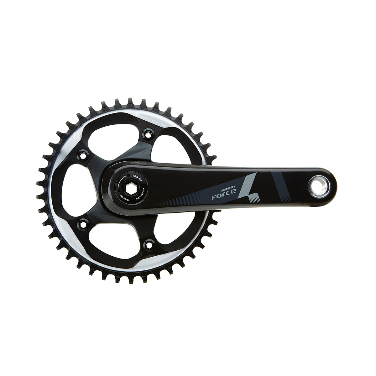 SRAM Force1 Crank Set GXP 175mm w/ 42T X | Power2CycleSYNC Chainring (GXP Cups NOT Included) | Power2Cycle  11SPD 175MM 42T