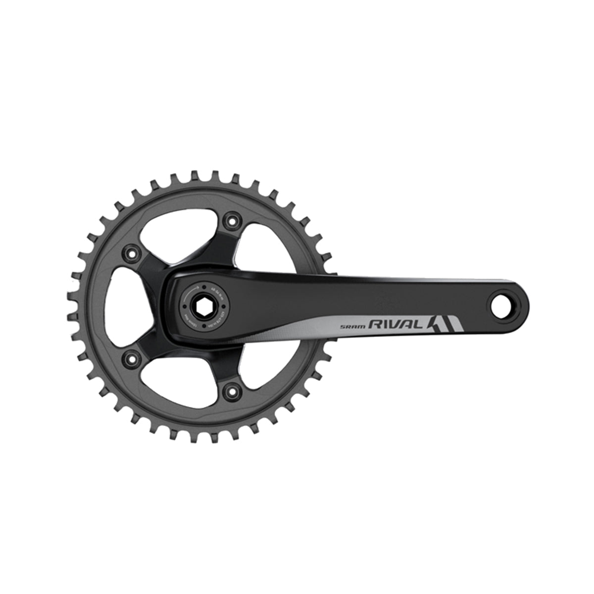 SRAM Rival1 Crank Set GXP 175mm w/ 42T X | Power2CycleSYNC (GXP Cups Not Included) | Power2Cycle  10/11SPD 175MM 42T