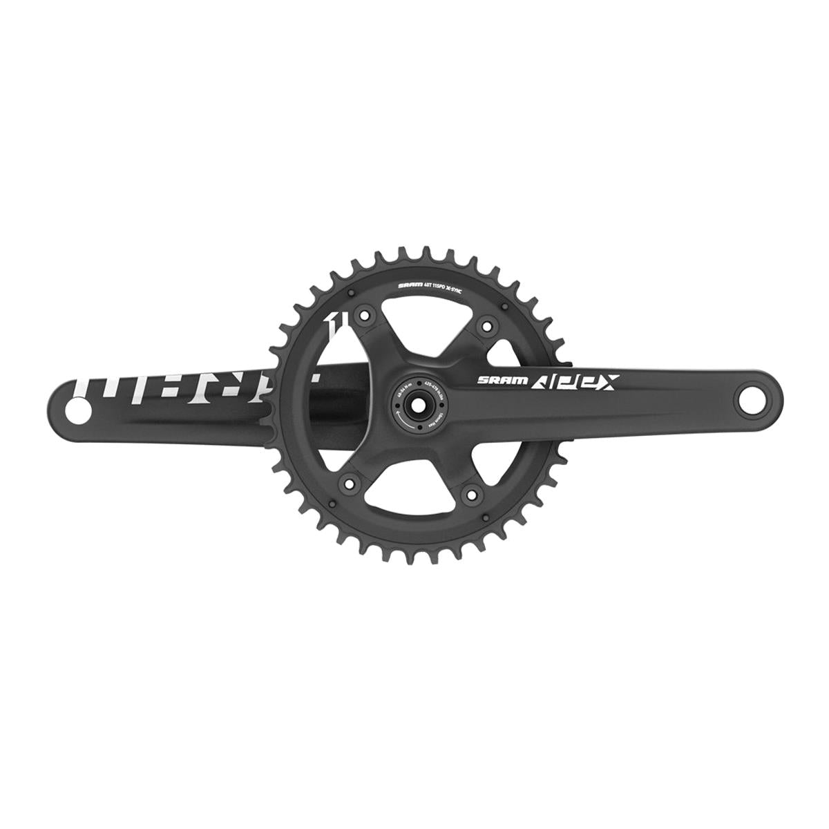 Crank Apex 1 GX Black w 42t X | Power2CycleSYNC Chainring (GXPCups NOT Included) | Power2Cycle  11SPD