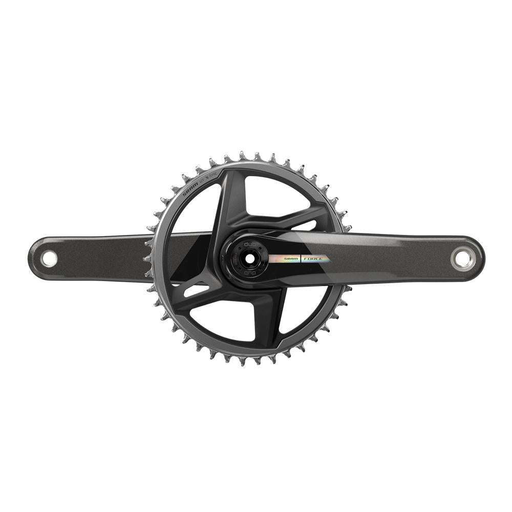 SRAM Force D2 Crankset 1x Wide DUB Direct Mount 40T (BB not included) 2023 | Power2Cycle UNICORN GREY WITH LASER FOIL 175MM