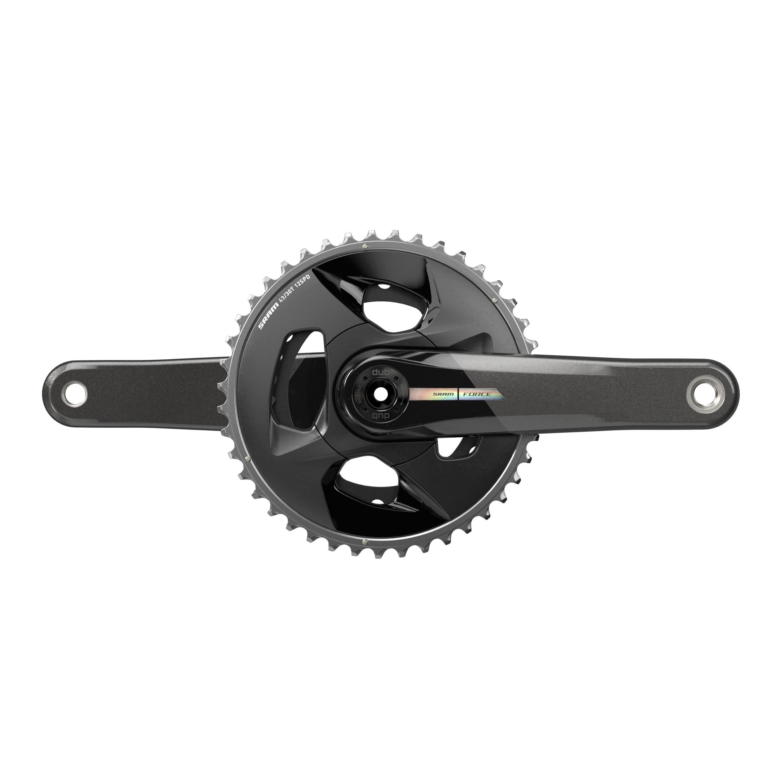 SRAM Force D2 Crankset Wide DUB 43 | Power2Cycle30 (BB not included) 2023 | Power2Cycle UNICORN GREY W/LASER FOIL