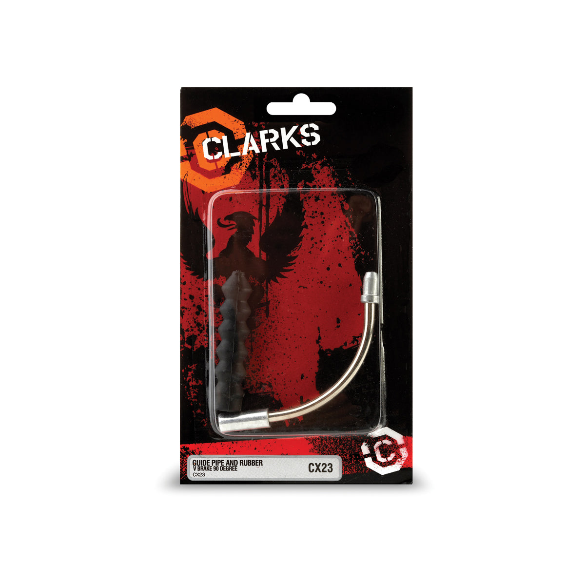 Clarks Guide Pipe 135&deg; Bend w/ Rubber Boot for V | Power2CycleBrake | Power2Cycle