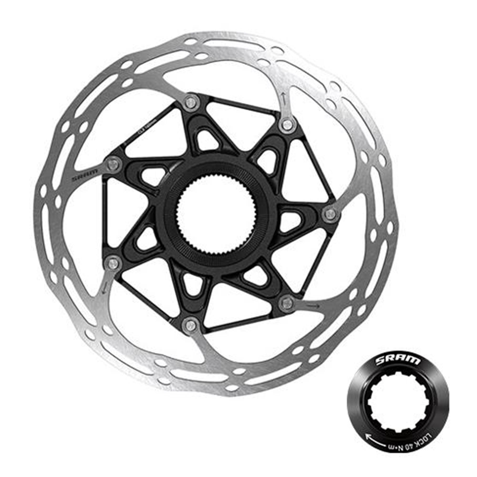 SRAM Rotor Centerline 2 Piece Centerlock Rounded (Includes Internal Tooled Lockring) | Power2Cycle