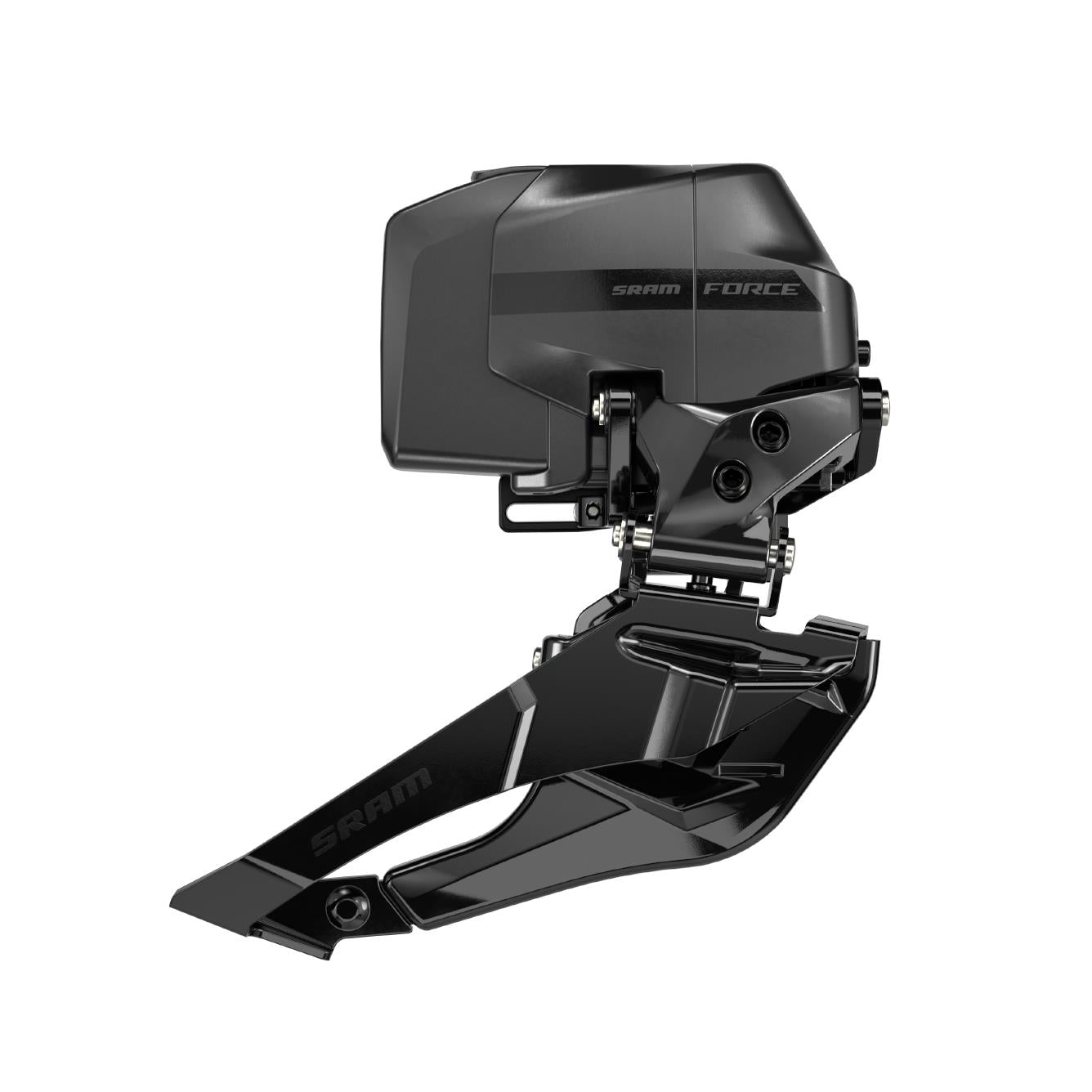 SRAM Front Derailleur Force AXS D2 Braze | Power2Cycleon (Battery Not Included) 2023 | Power2Cycle UNICORN GREY W/LASER FOIL