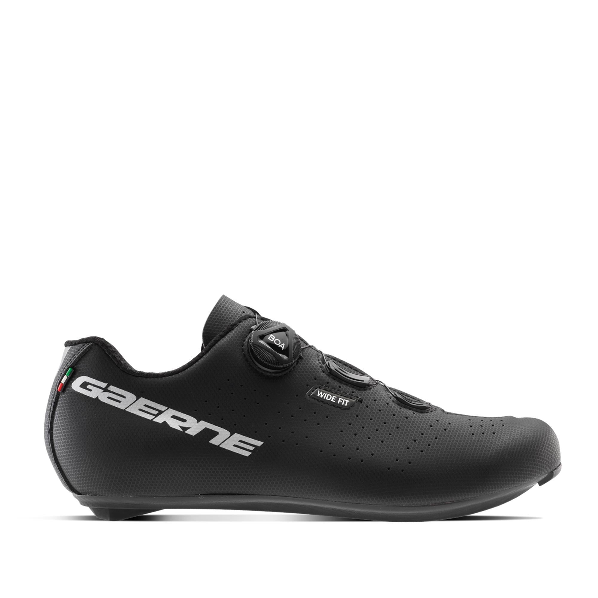 Gaerne Sprint Wide Road Cycling Shoes 2025 | Power2Cycle MATT BLACK