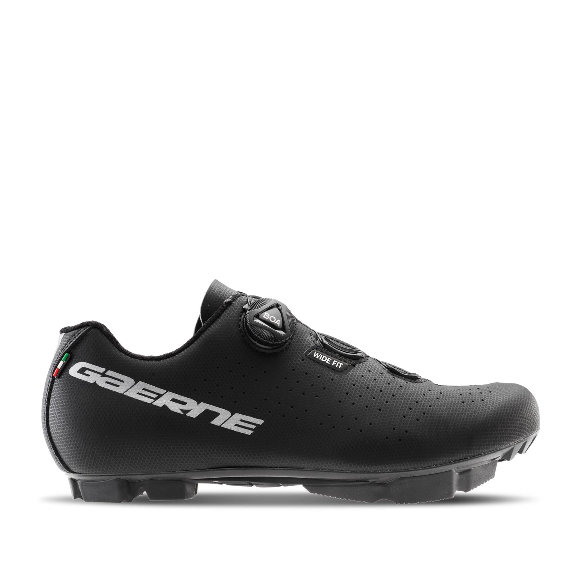 Gaerne Trail Wide MTB Shoes 2025 | Power2Cycle MATT BLACK