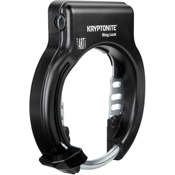 Kryptonite Ring Lock with plug in capability  | Power2Cycle Non Retractable Sold Secure Silver