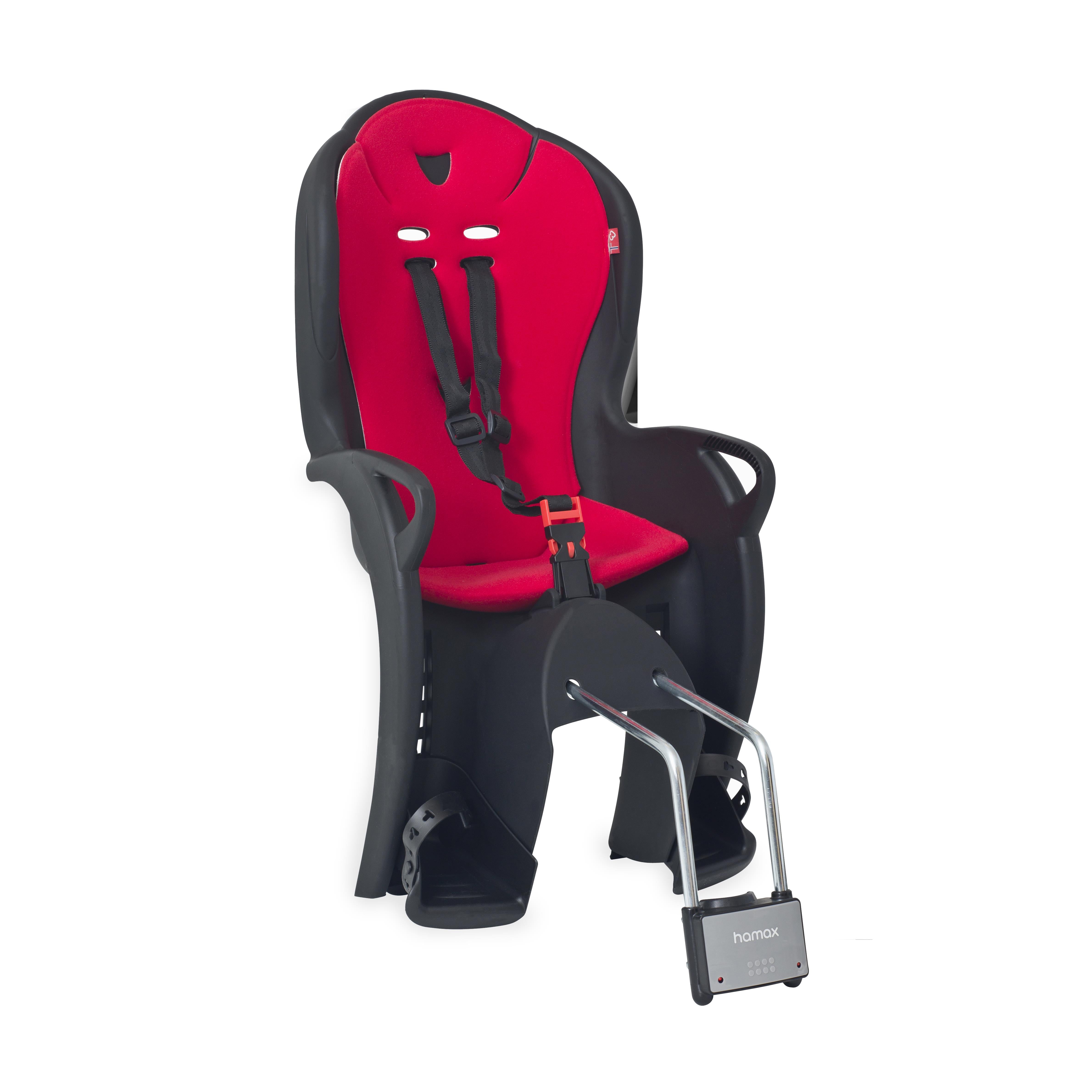 Hamax Ki | Power2Cycle Child Bike Seat 2024 | Power2Cycle BLACK/RED