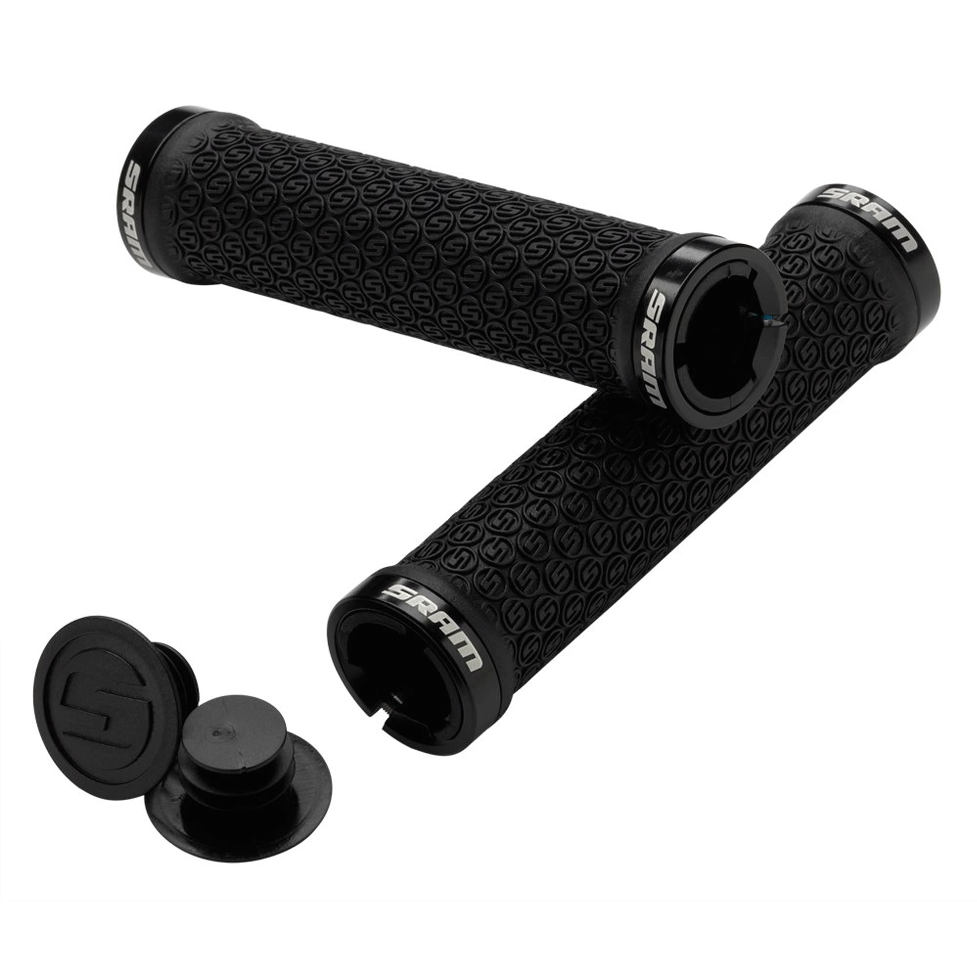 SRAM Locking Grips w/ 2 Clamps & End Plugs Black | Power2Cycle