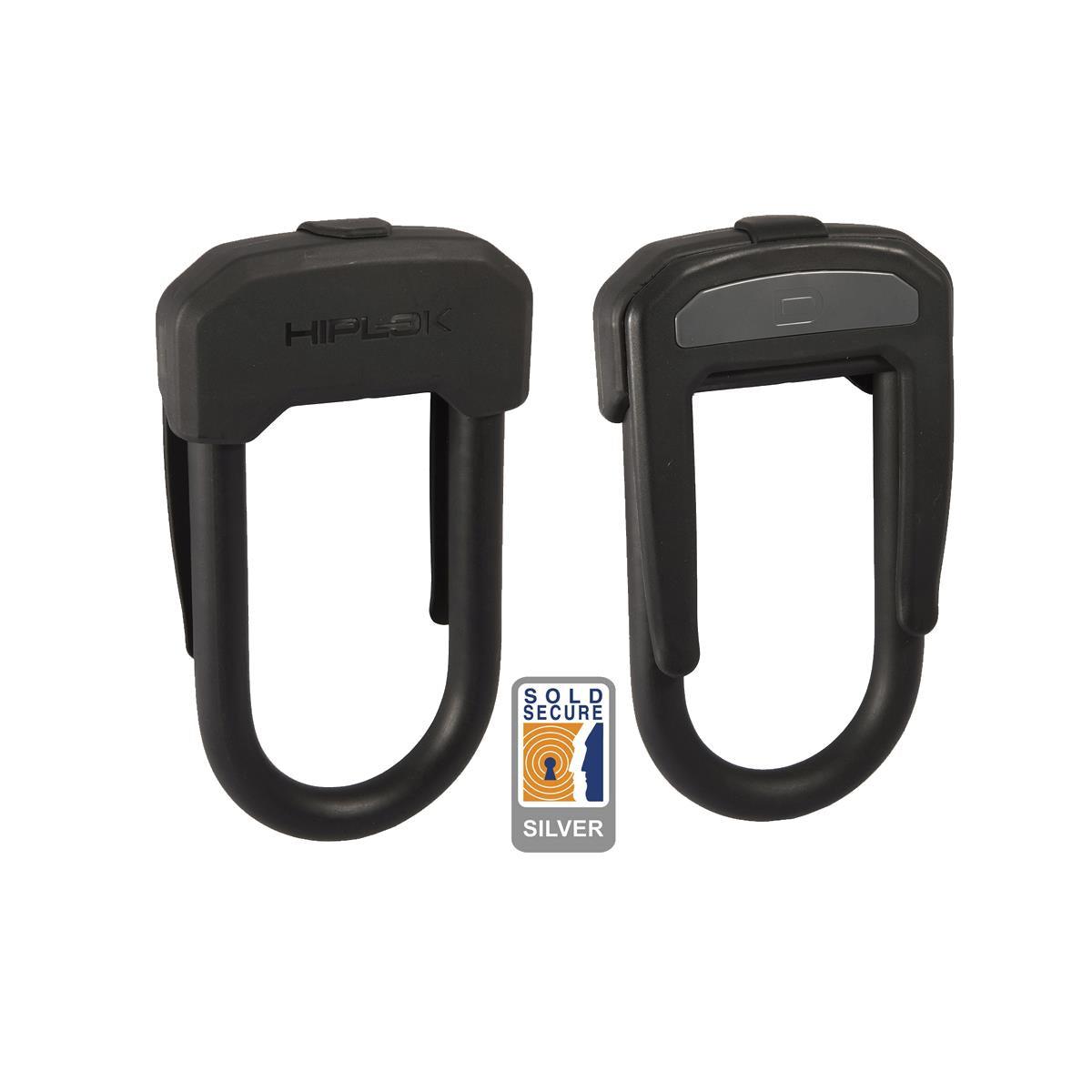 Hiplok D Lock 13mm x 14 x 7cm Hardened Steel (Silver Sold Secure) | Power2Cycle BLACK 13MM X 14 X 7CM