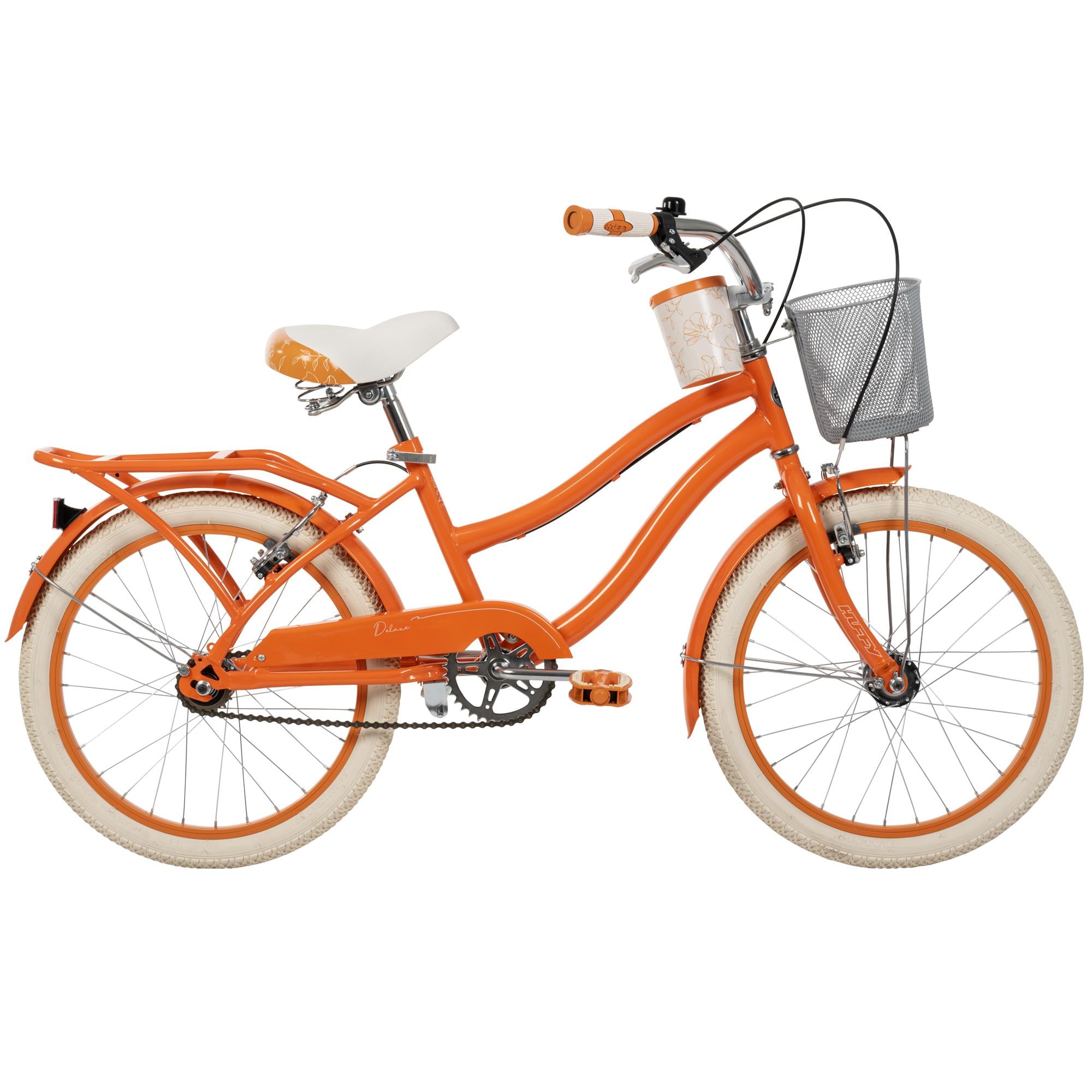 Huffy Deluxe Cruiser 20" Kids Bike | Power2Cycle ORANGE 20"