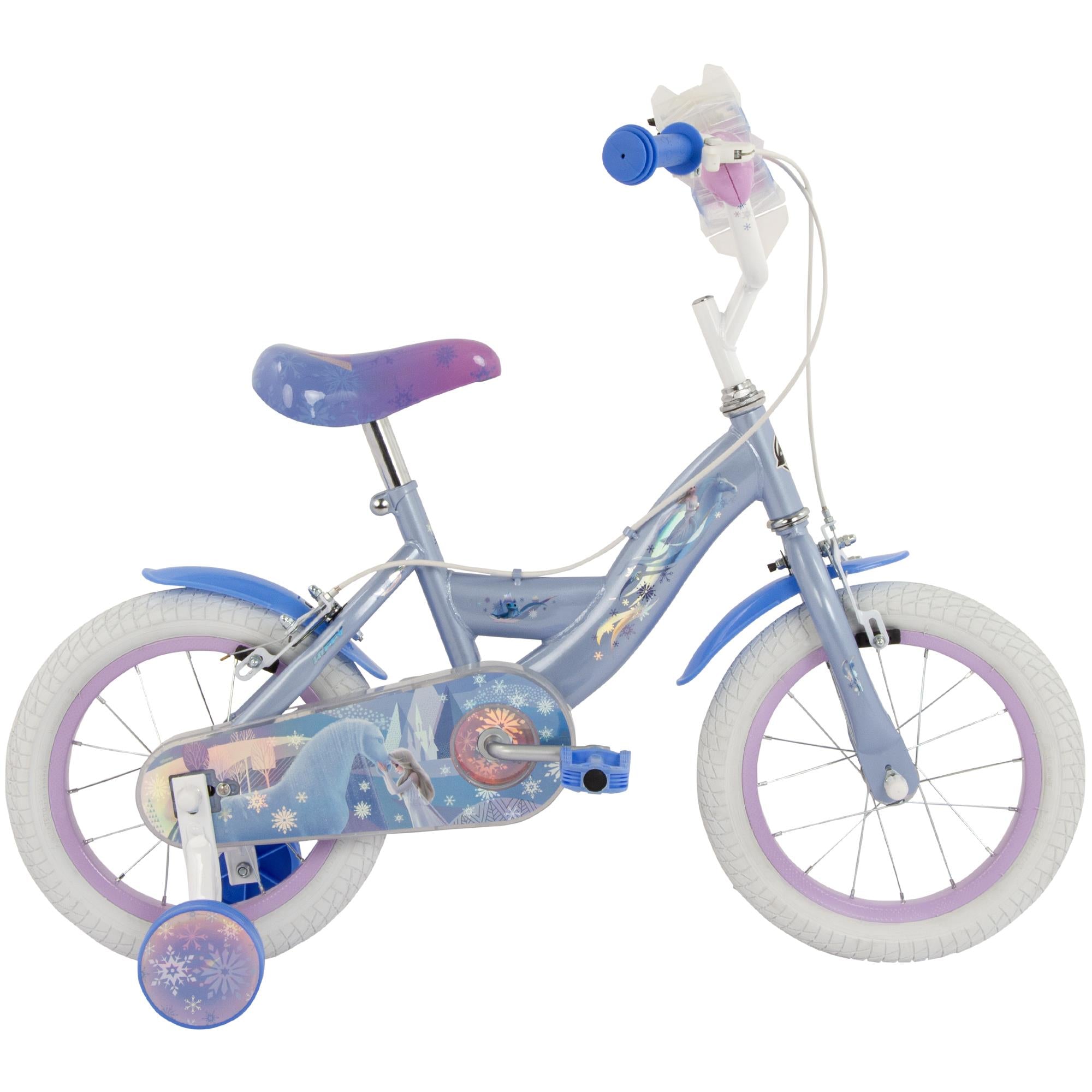 Huffy Disney Frozen 14" Kids Bike | Power2Cycle SILVER/BLUE 14"
