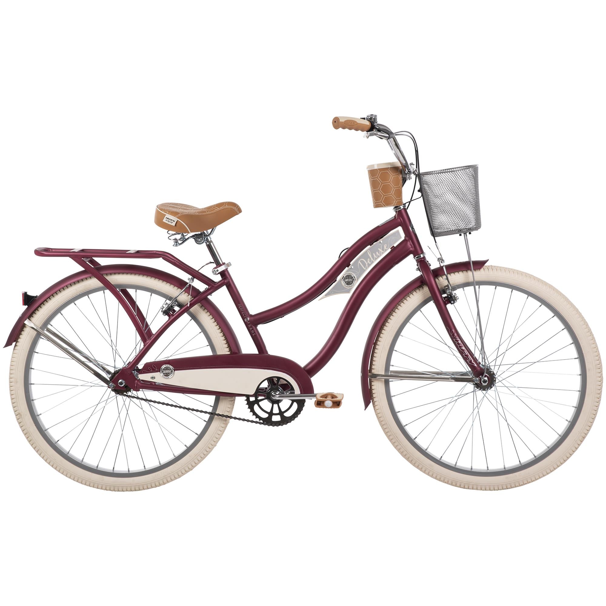 Huffy Deluxe Cruiser 26" Bike | Power2Cycle DARK BERRY 26"