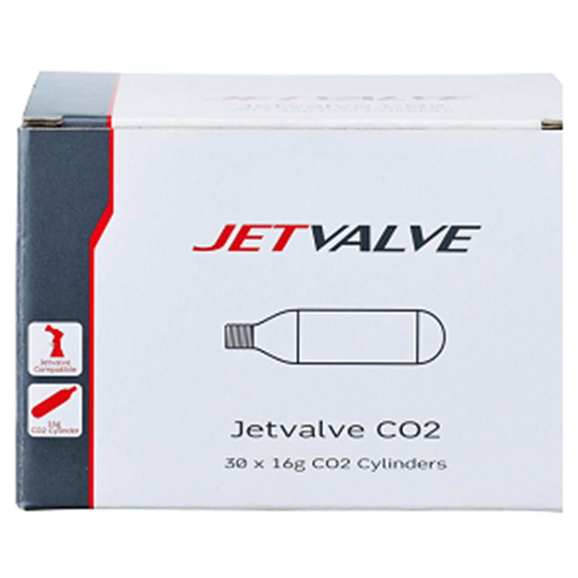 Wedtite Jetvalve 16G CO2 Cylinders x30 2021 | Power2Cycle BLACK 16G