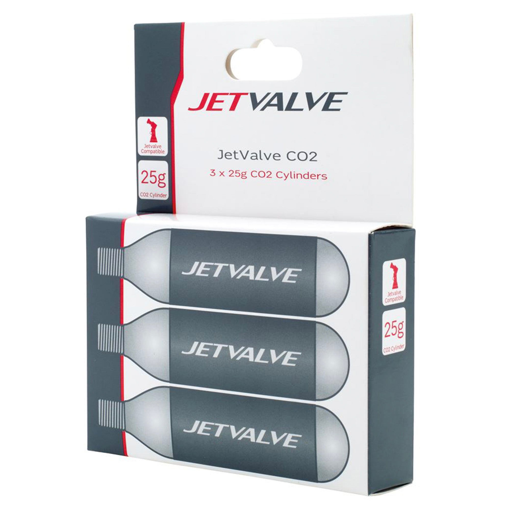 Wedtite Jetvalve 25G Co2 Cylinders x3 2021 | Power2Cycle BLACK 25G