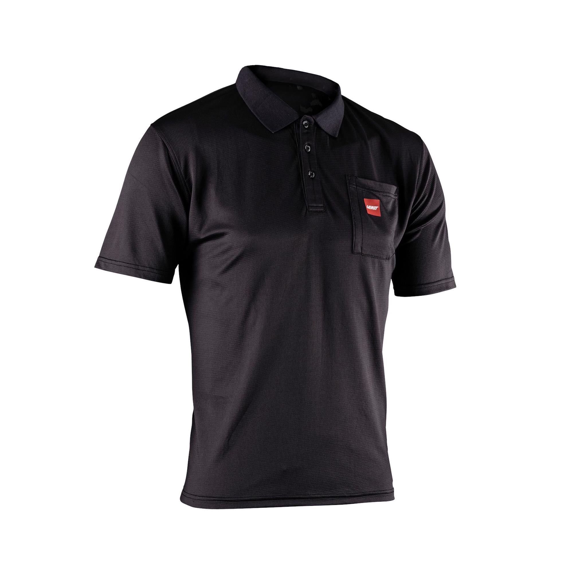 Leatt Team Short Polo Shirt 2026 | Power2Cycle BLACK