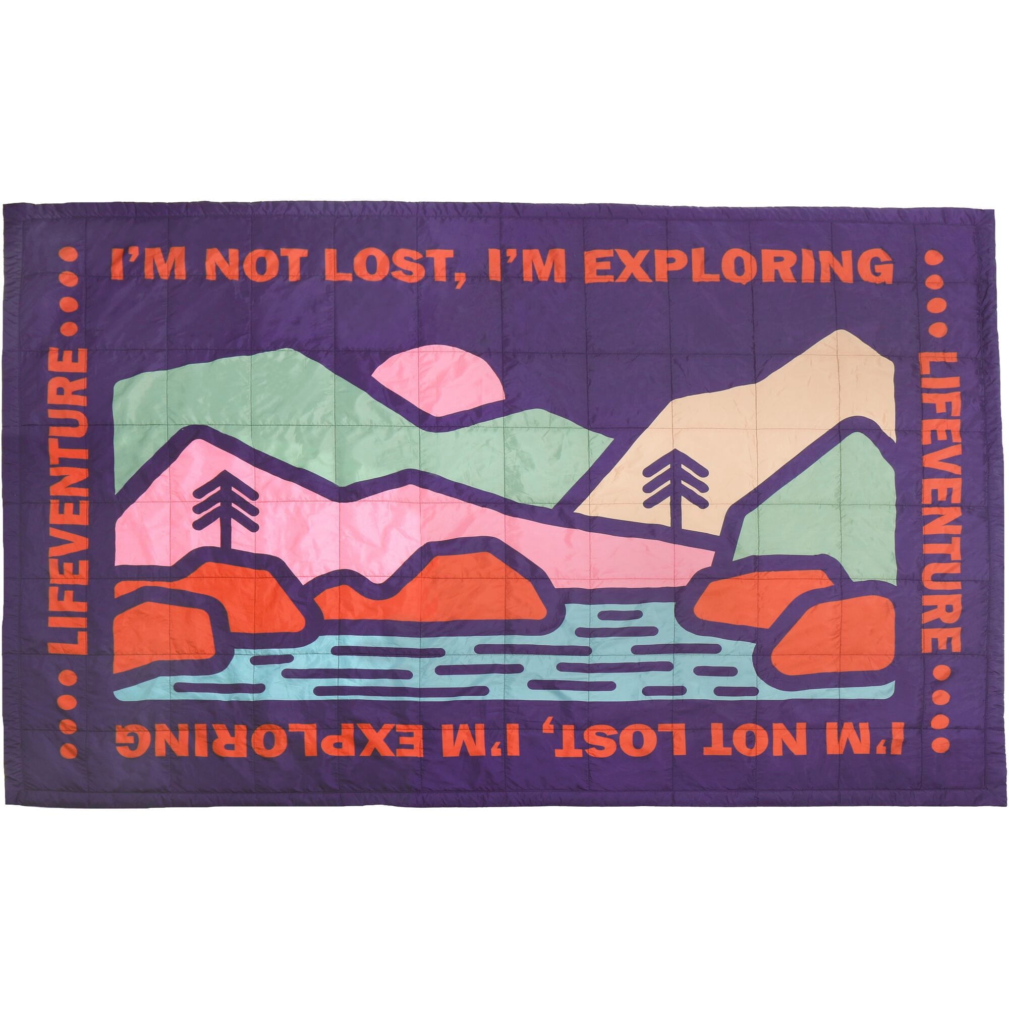 Lifeventure Sundown Berber Lined Blanket, Mountain